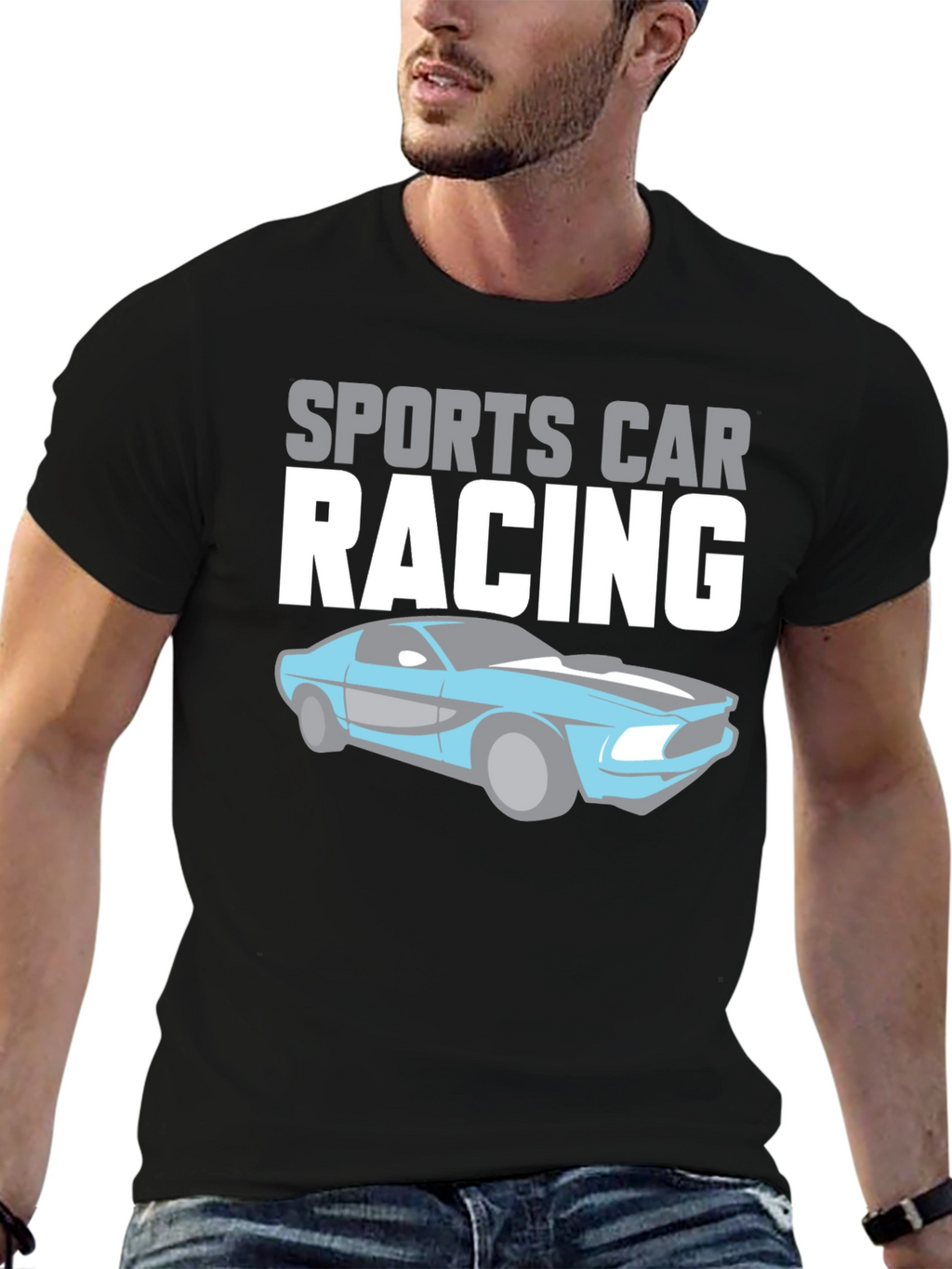 Sports Car Racing Graphic T-Shirt