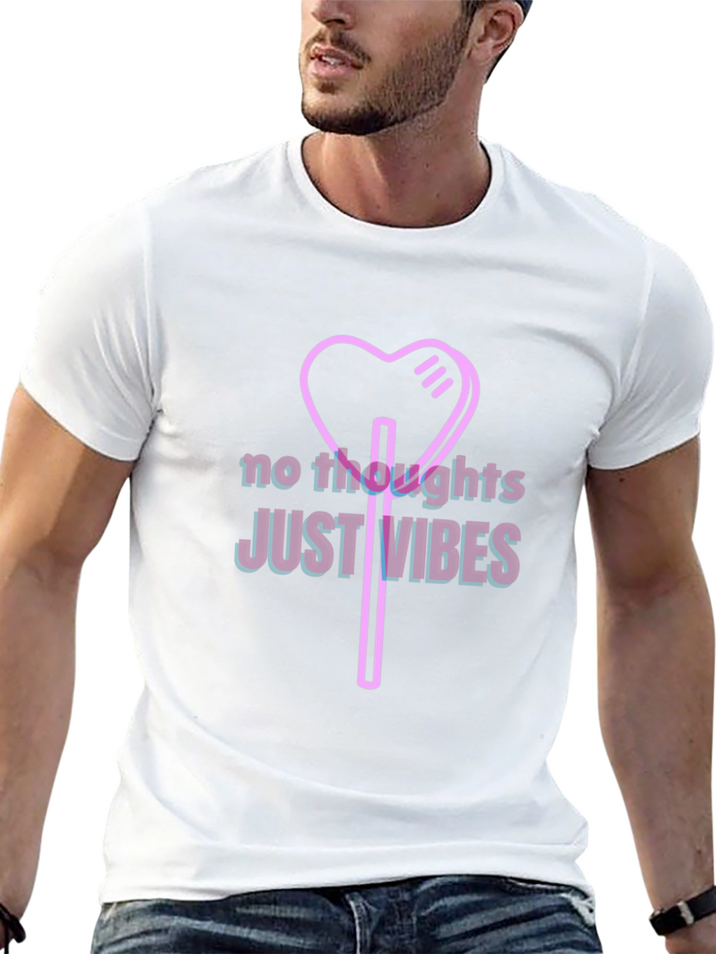 No Thoughts Just Vibes Graphic Tee