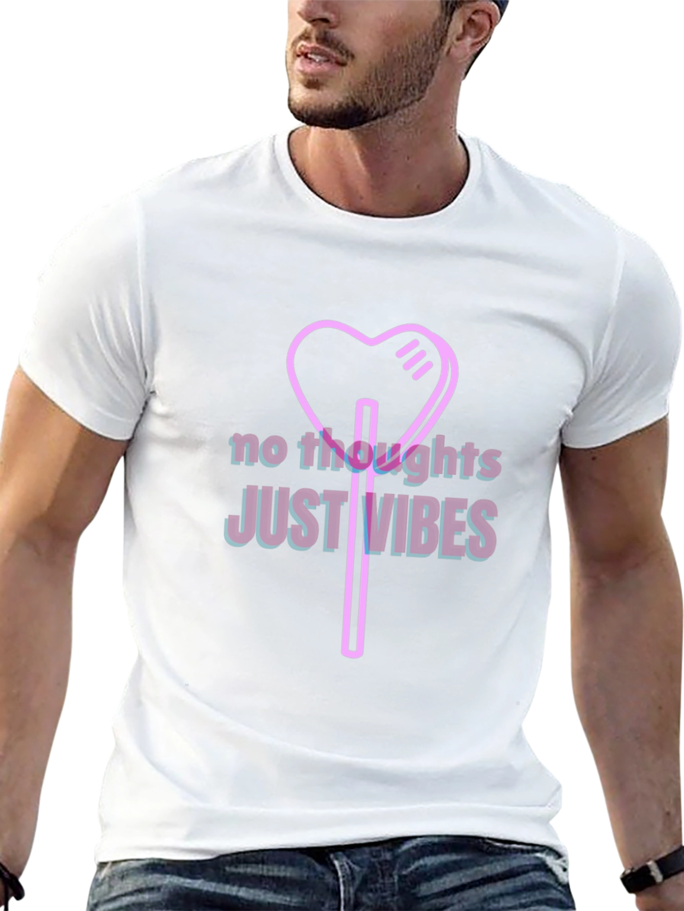 No Thoughts Just Vibes Graphic Tee