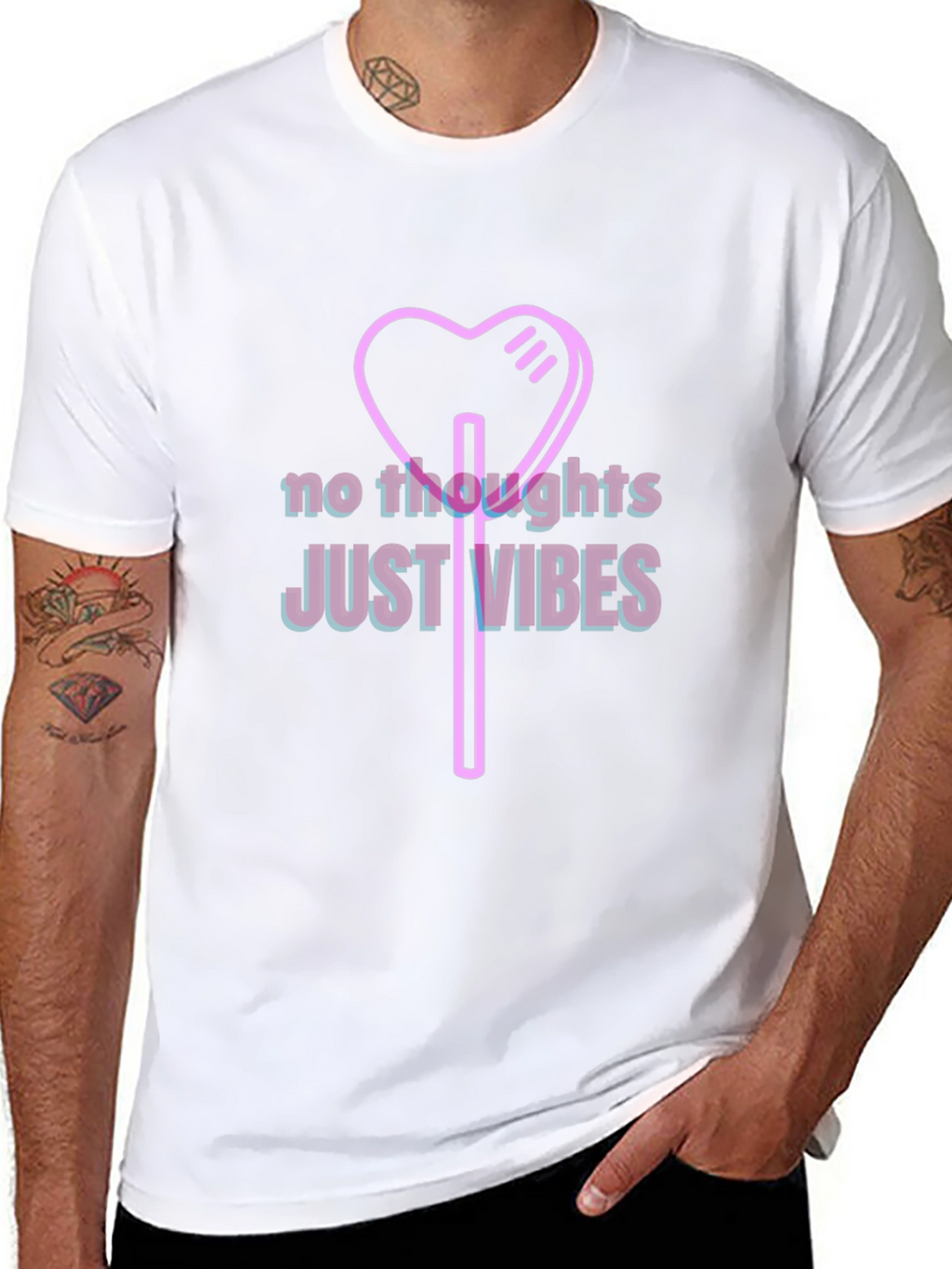 No Thoughts Just Vibes Graphic Tee