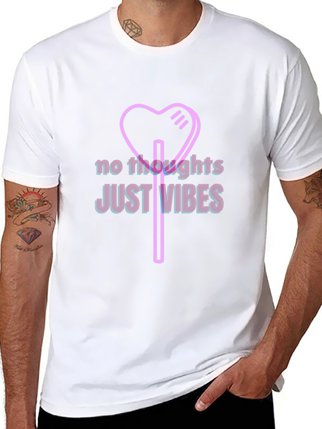 No Thoughts Just Vibes Graphic Tee