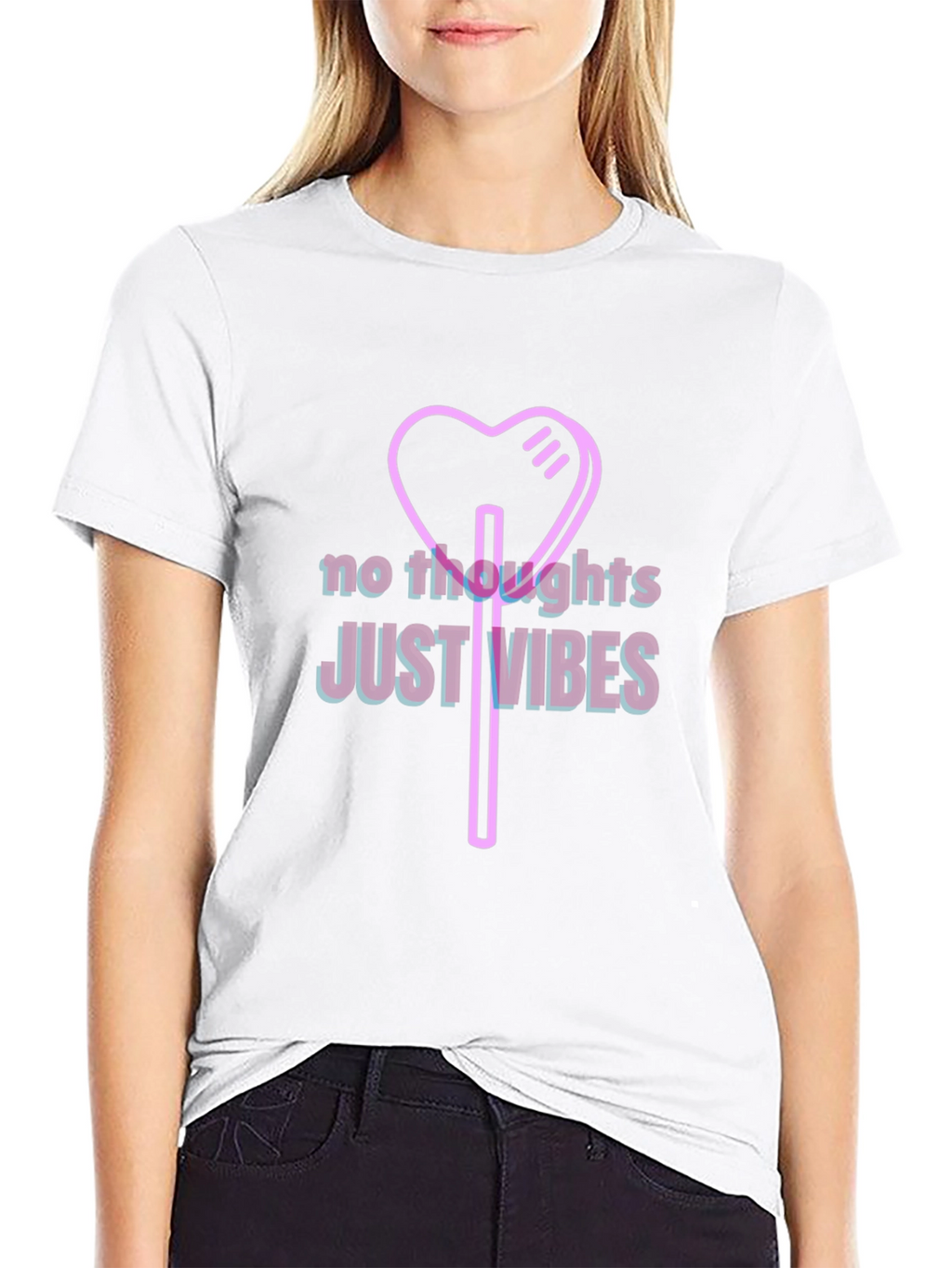 No Thoughts Just Vibes Graphic Tee