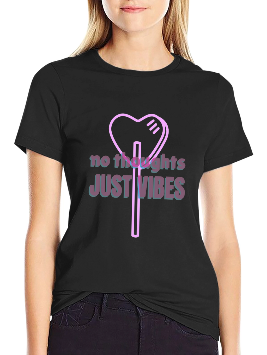 No Thoughts Just Vibes Graphic Tee