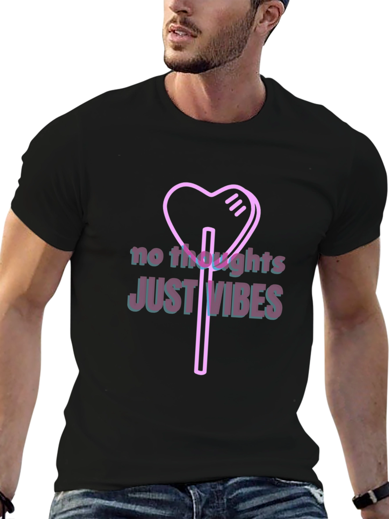 No Thoughts Just Vibes Graphic Tee