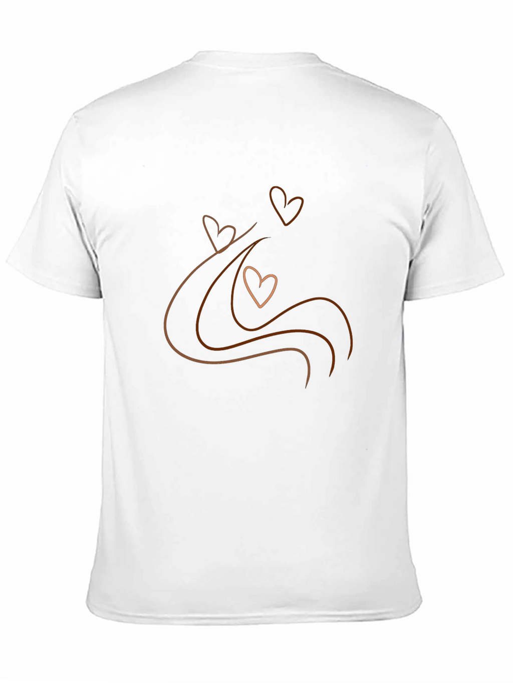 Heart Wave Graphic Black T-Shirt
