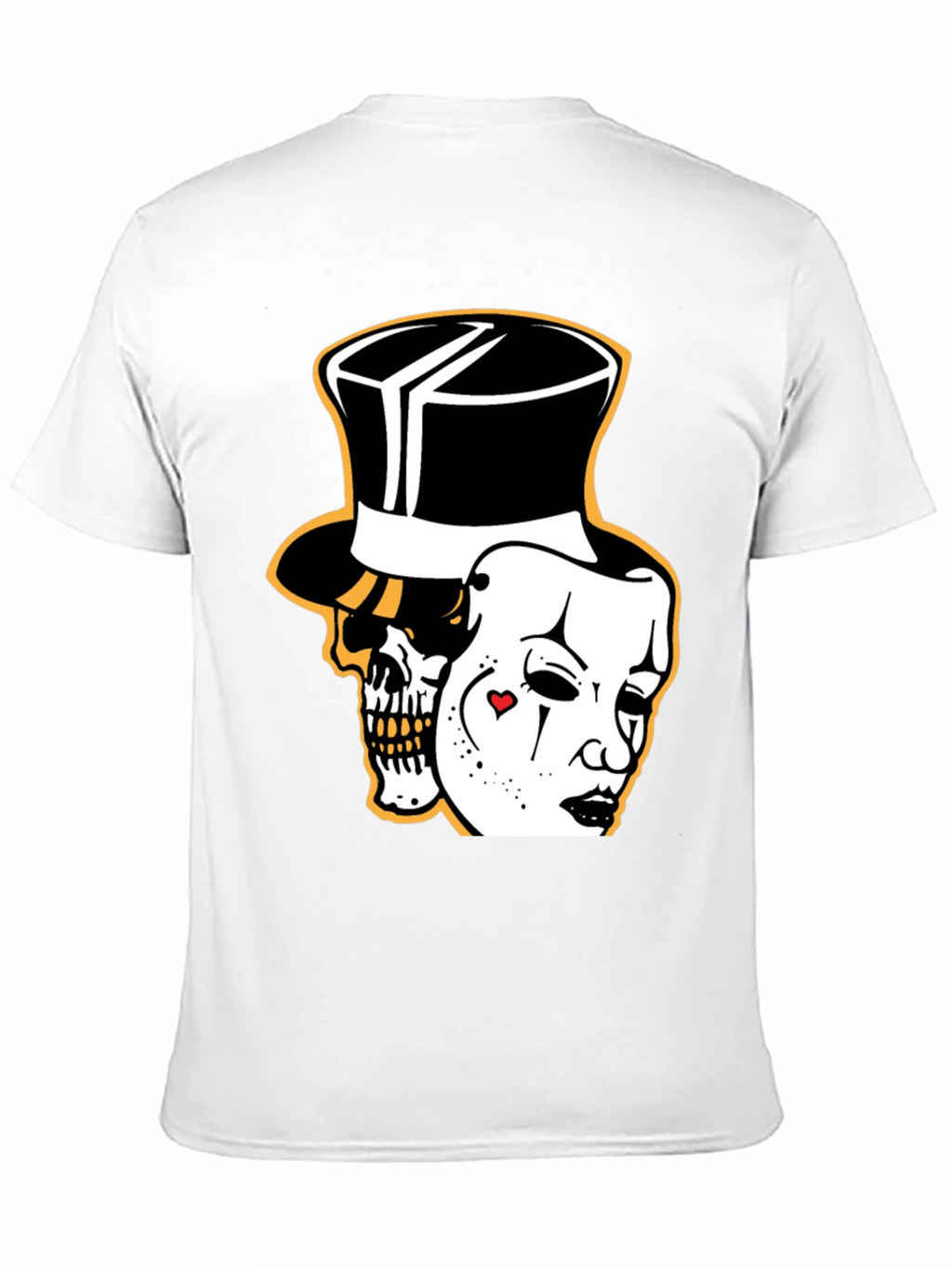 Skull Mask Graphic Tee - Stylish Black Cotton T-Shirt