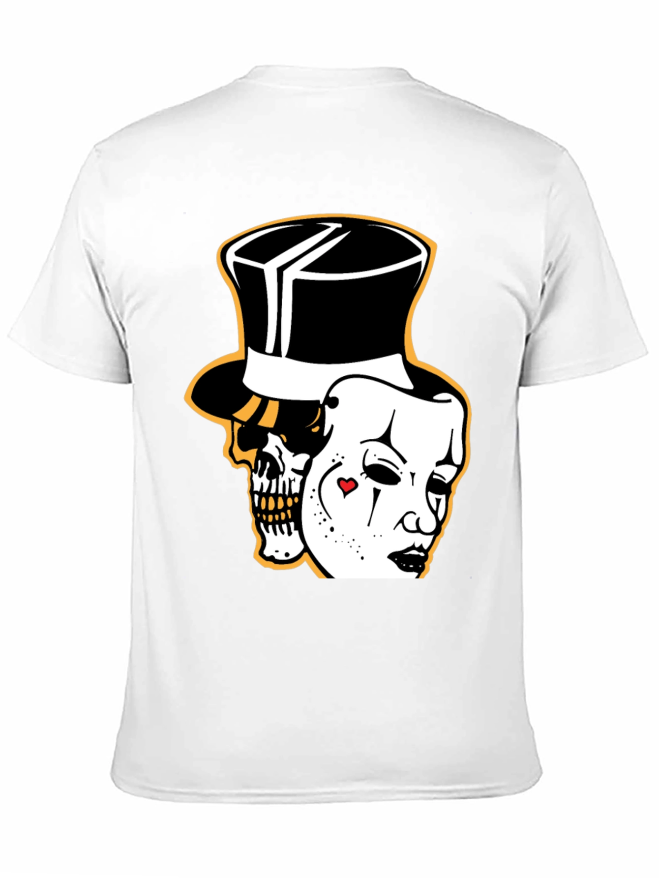 Skull Mask Graphic Tee - Stylish Black Cotton T-Shirt