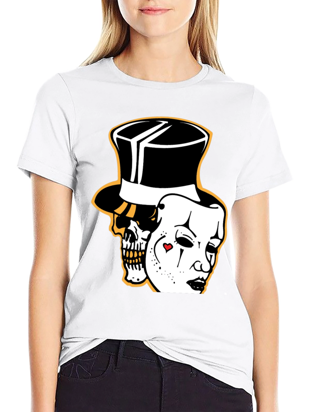 Skull Mask Graphic Tee - Stylish Black Cotton T-Shirt