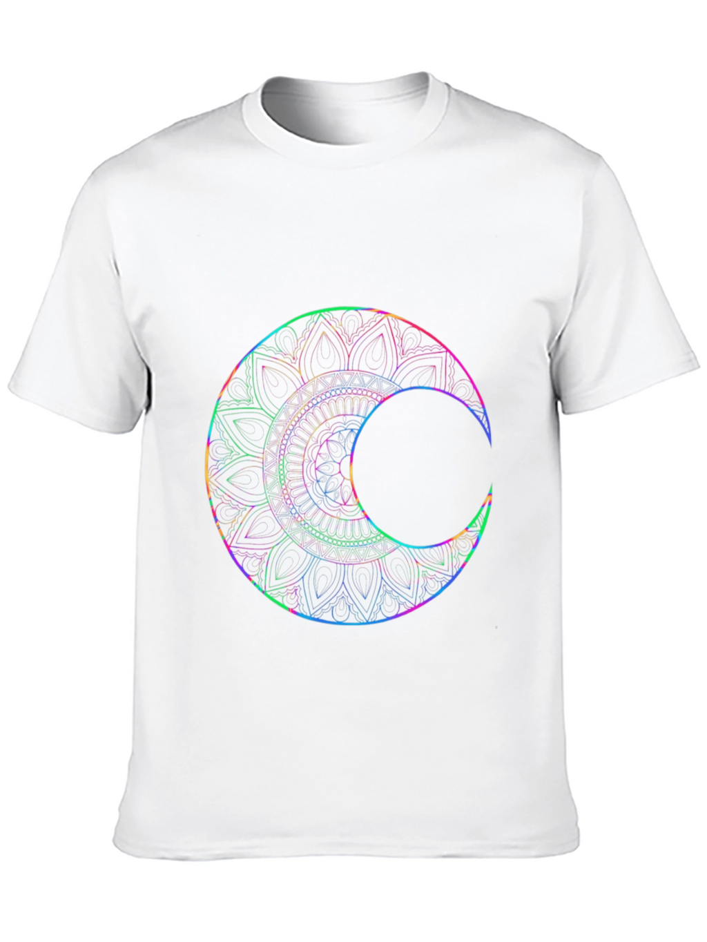 Lunar Mandala T-Shirt - Black Graphic Tee