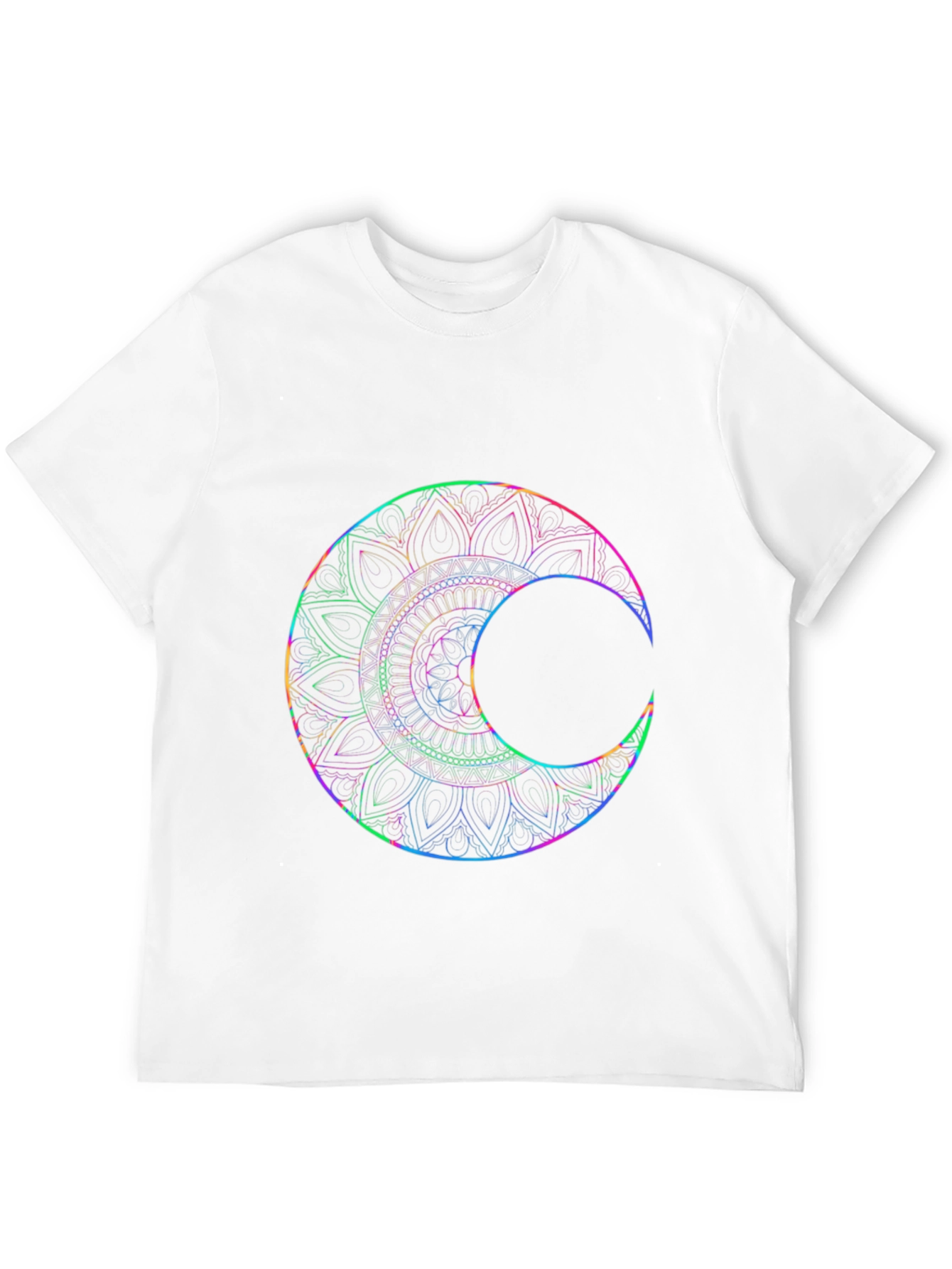 Lunar Mandala T-Shirt - Black Graphic Tee