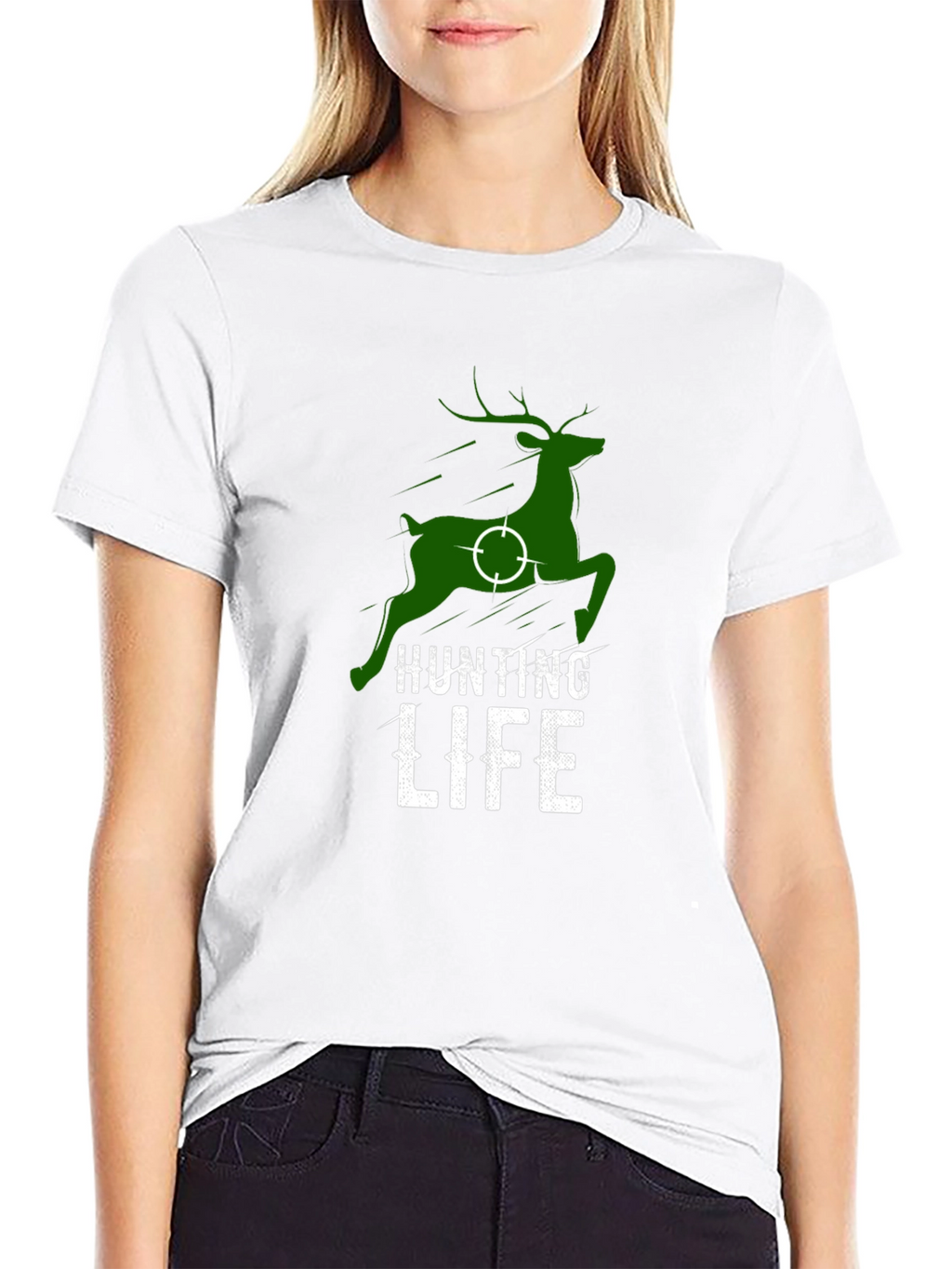 Hunting Life Tee - Deer Target Graphic Shirt