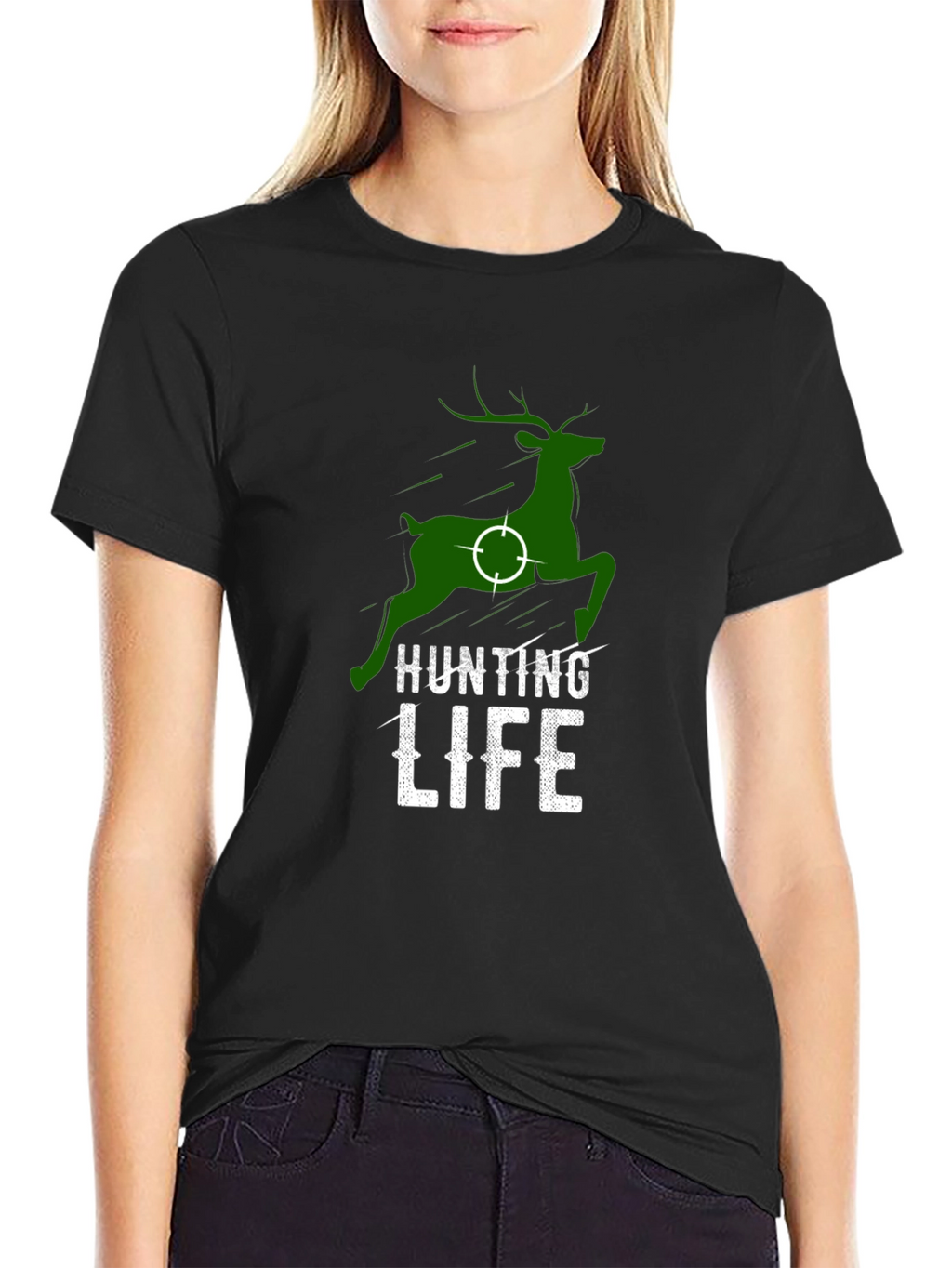 Hunting Life Tee - Deer Target Graphic Shirt