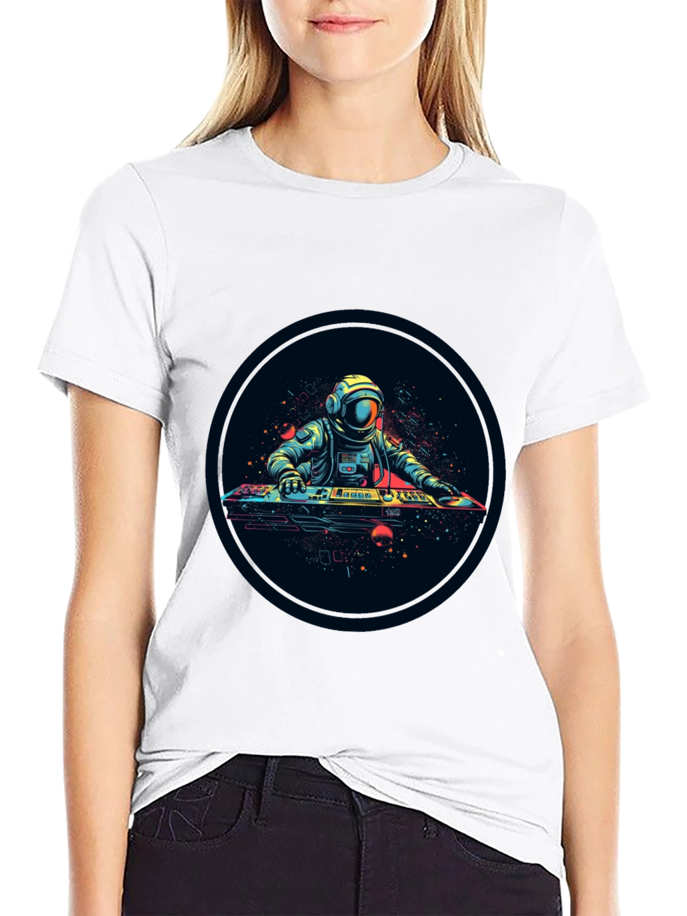 Astronaut DJ Graphic Tee - Space Vibes