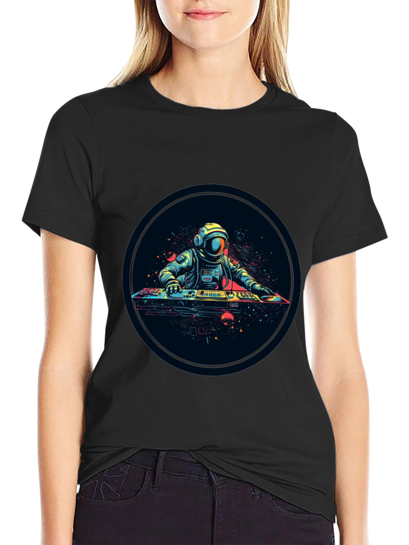 Astronaut DJ Graphic Tee - Space Vibes