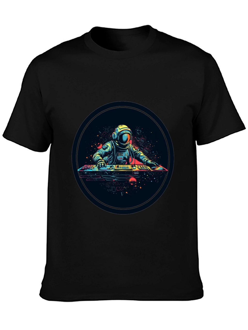 Astronaut DJ Graphic Tee - Space Vibes