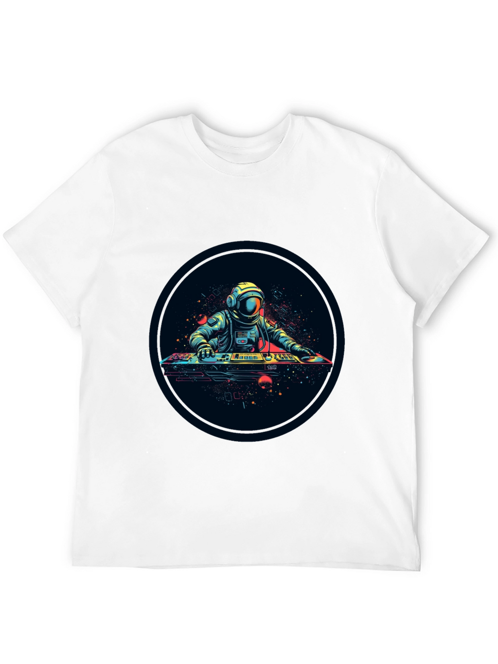 Astronaut DJ Graphic Tee - Space Vibes