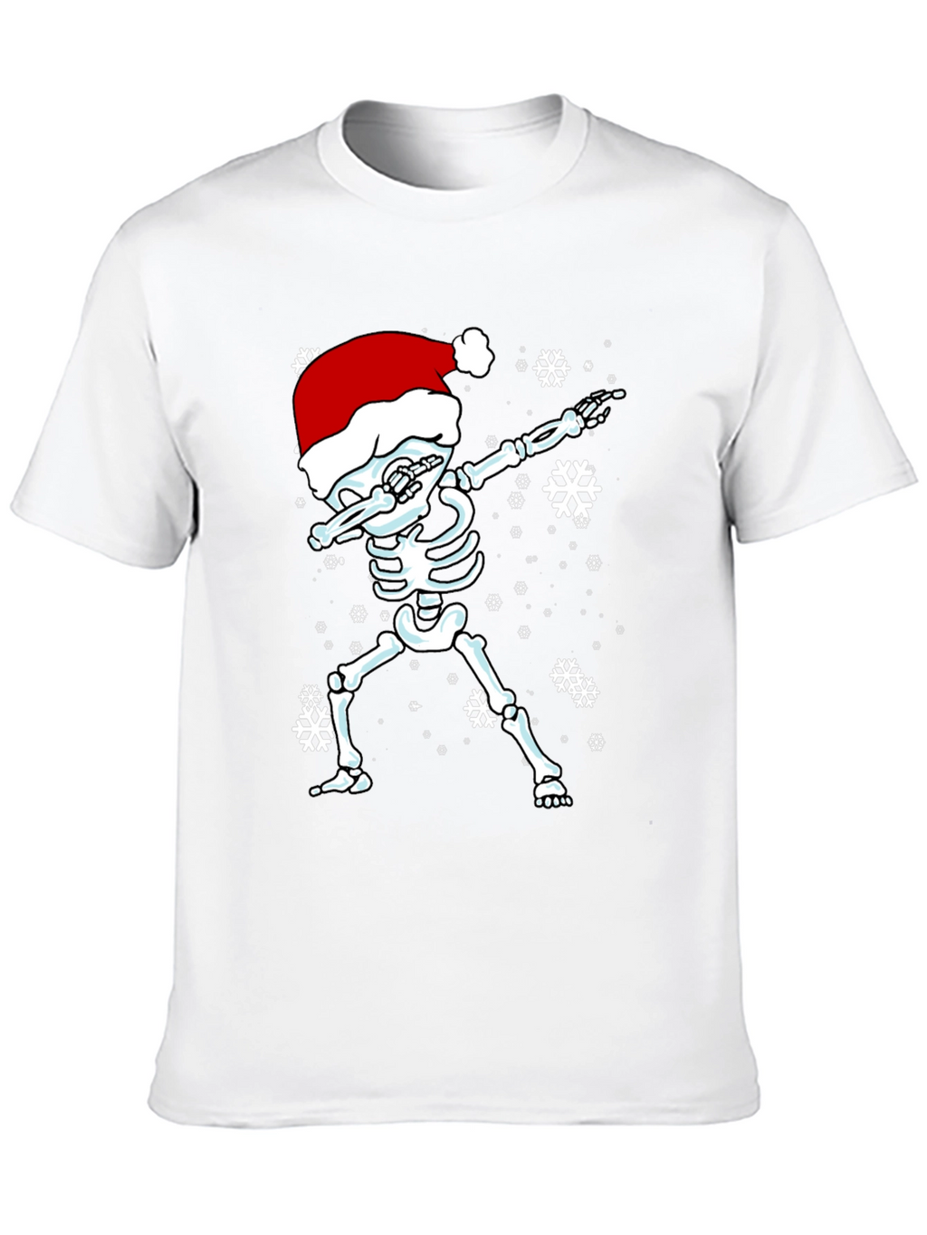 Dabbing Skeleton Santa Hat T-Shirt