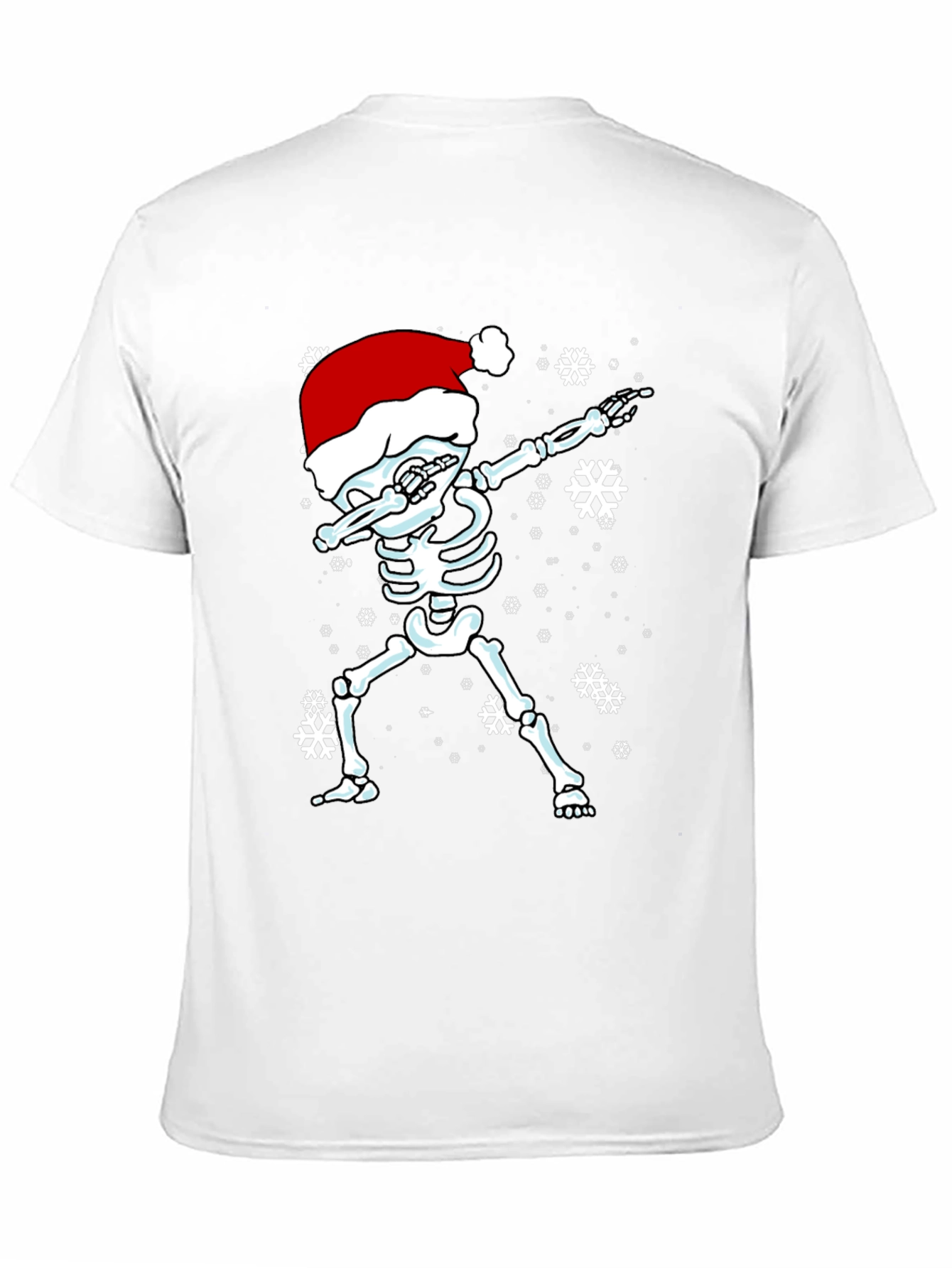 Dabbing Skeleton Santa Hat T-Shirt