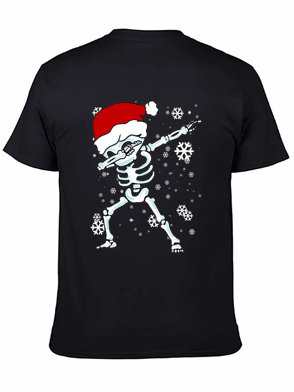Dabbing Skeleton Santa Hat T-Shirt