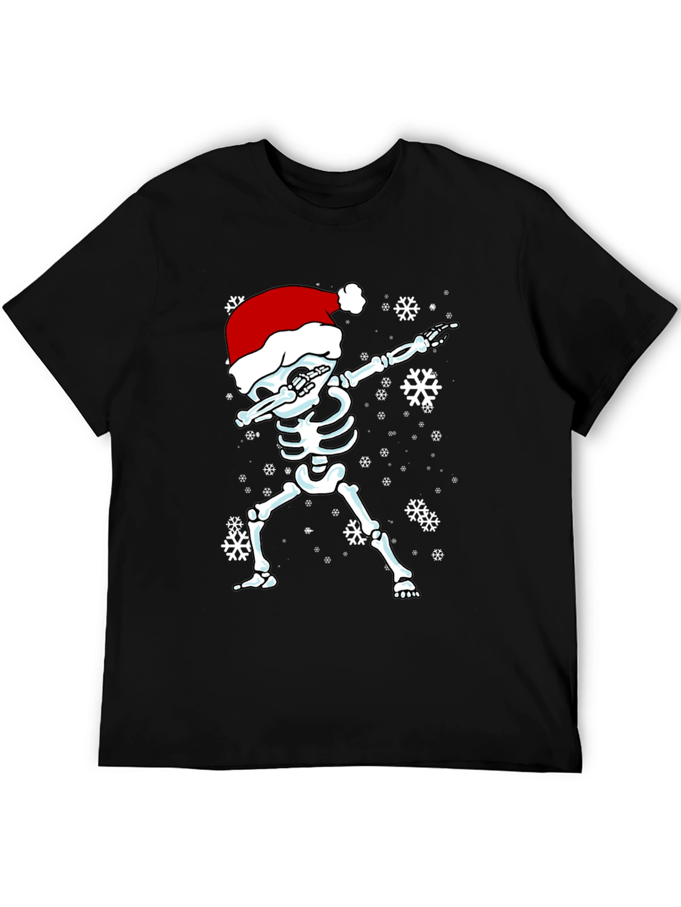 Dabbing Skeleton Santa Hat T-Shirt
