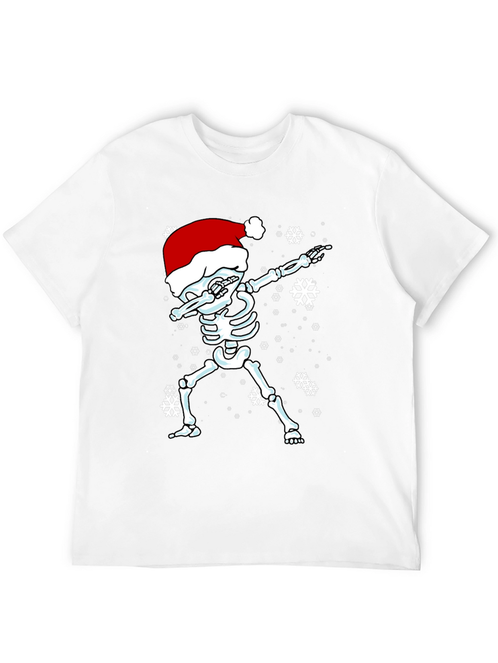 Dabbing Skeleton Santa Hat T-Shirt