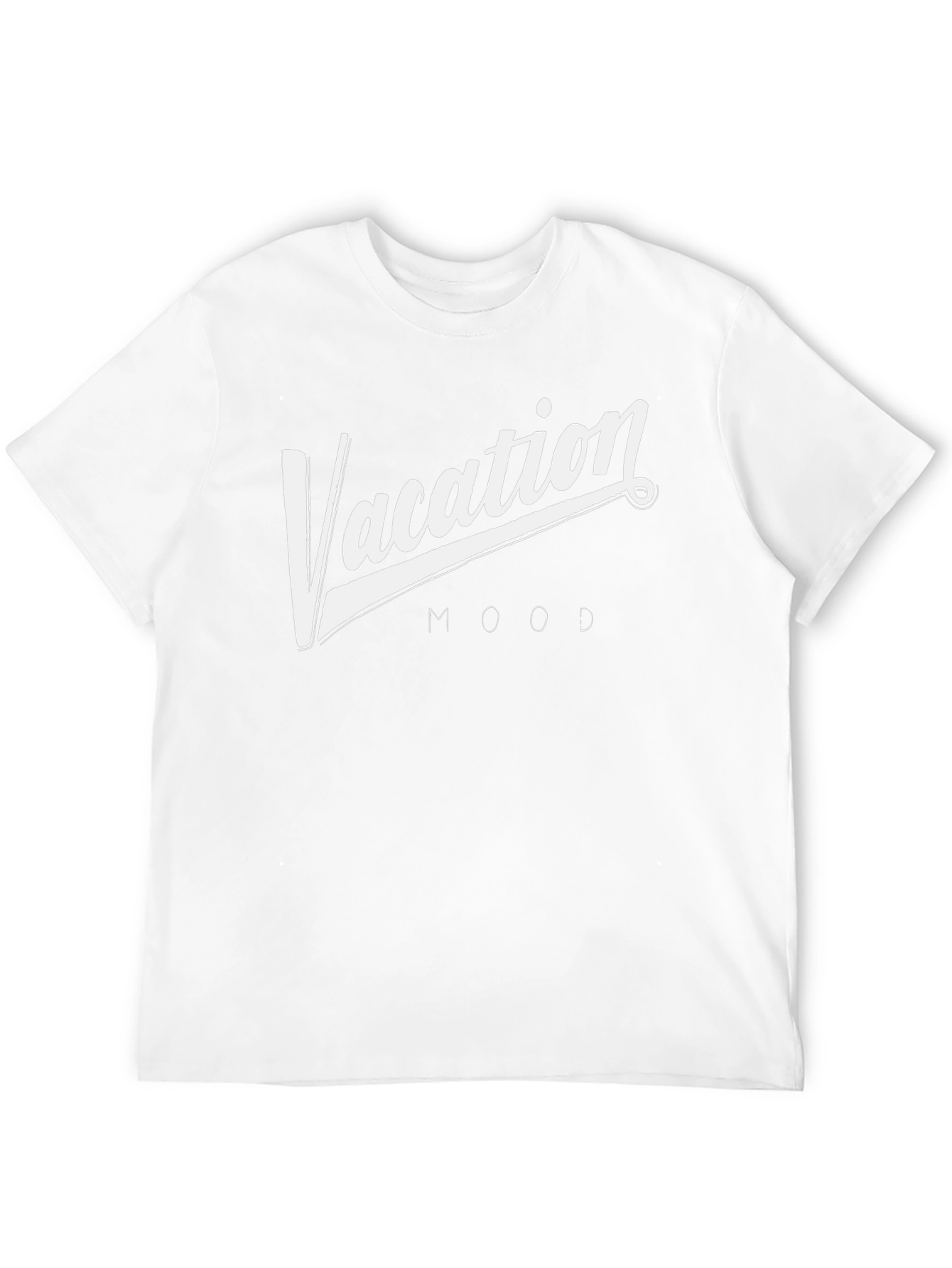 Vacation Mood Graphic Tee - Stylish Black T-Shirt