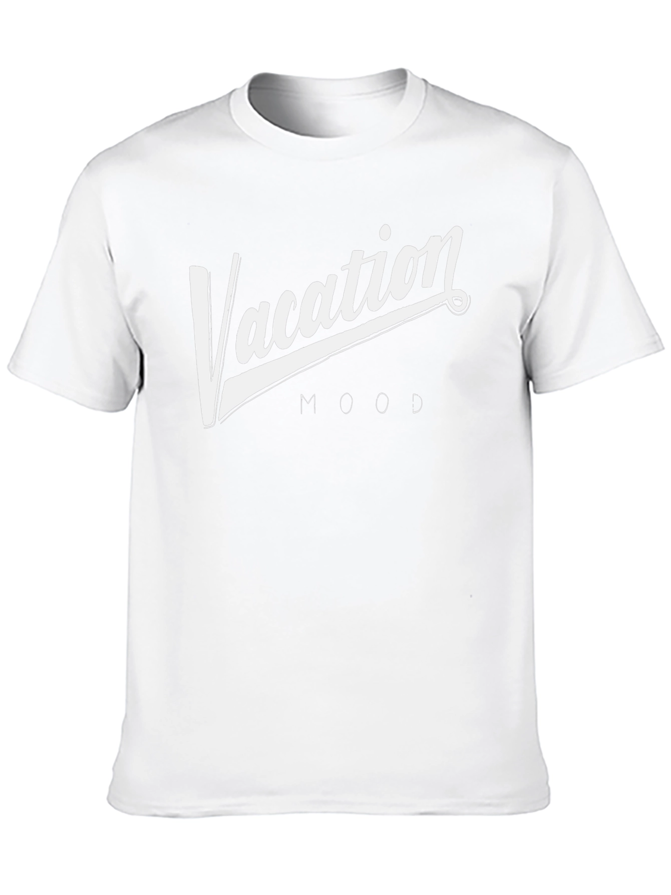 Vacation Mood Graphic Tee - Stylish Black T-Shirt