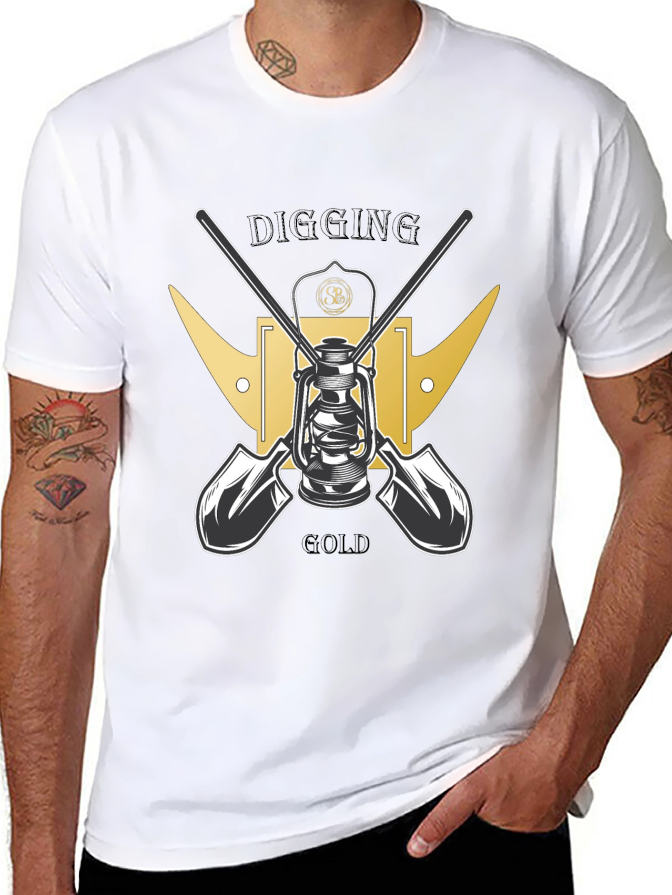 Digging for Gold Black T-Shirt