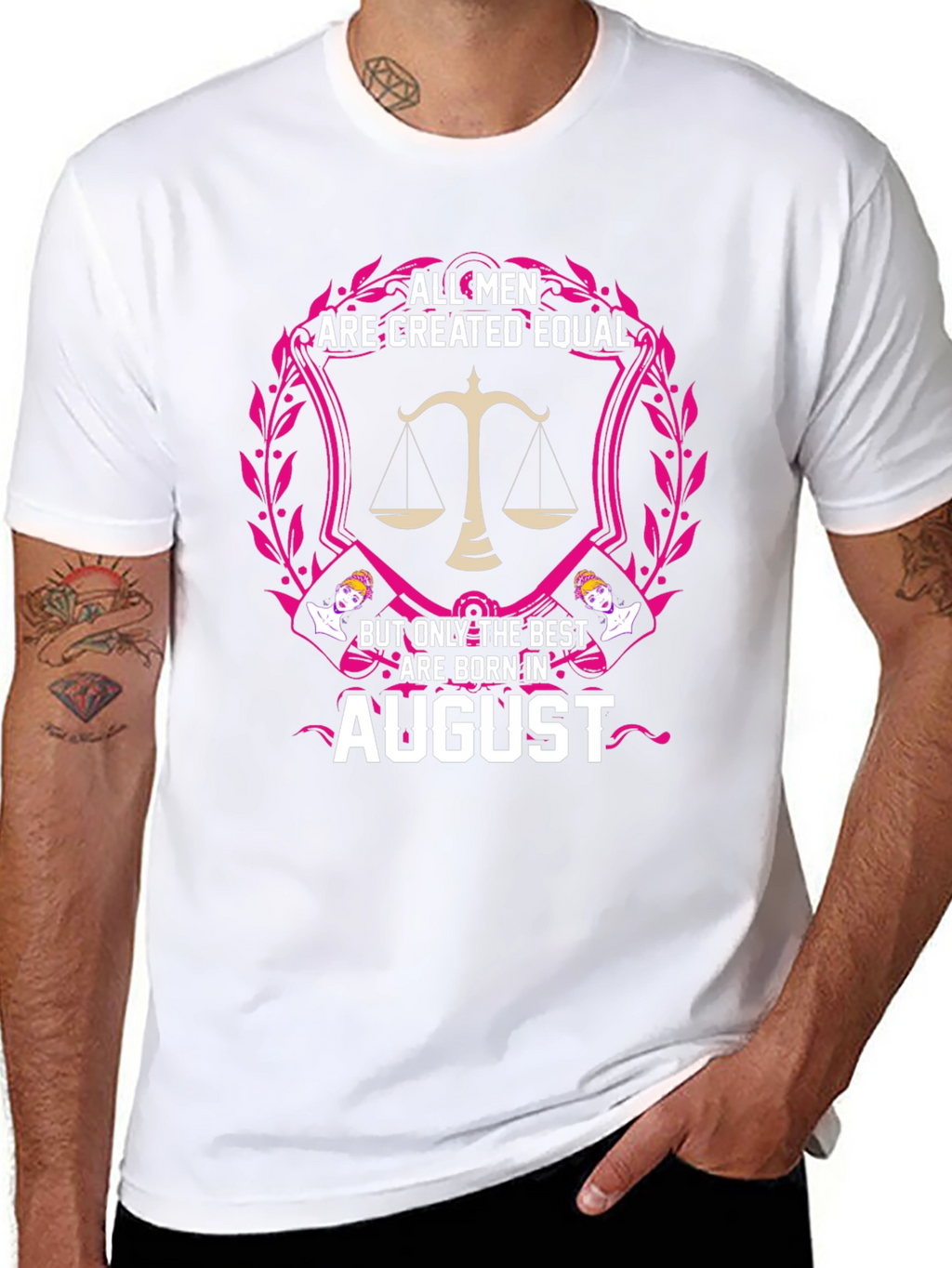 August Birthday Mens T-Shirt