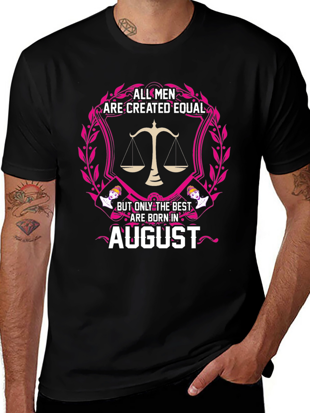 August Birthday Mens T-Shirt