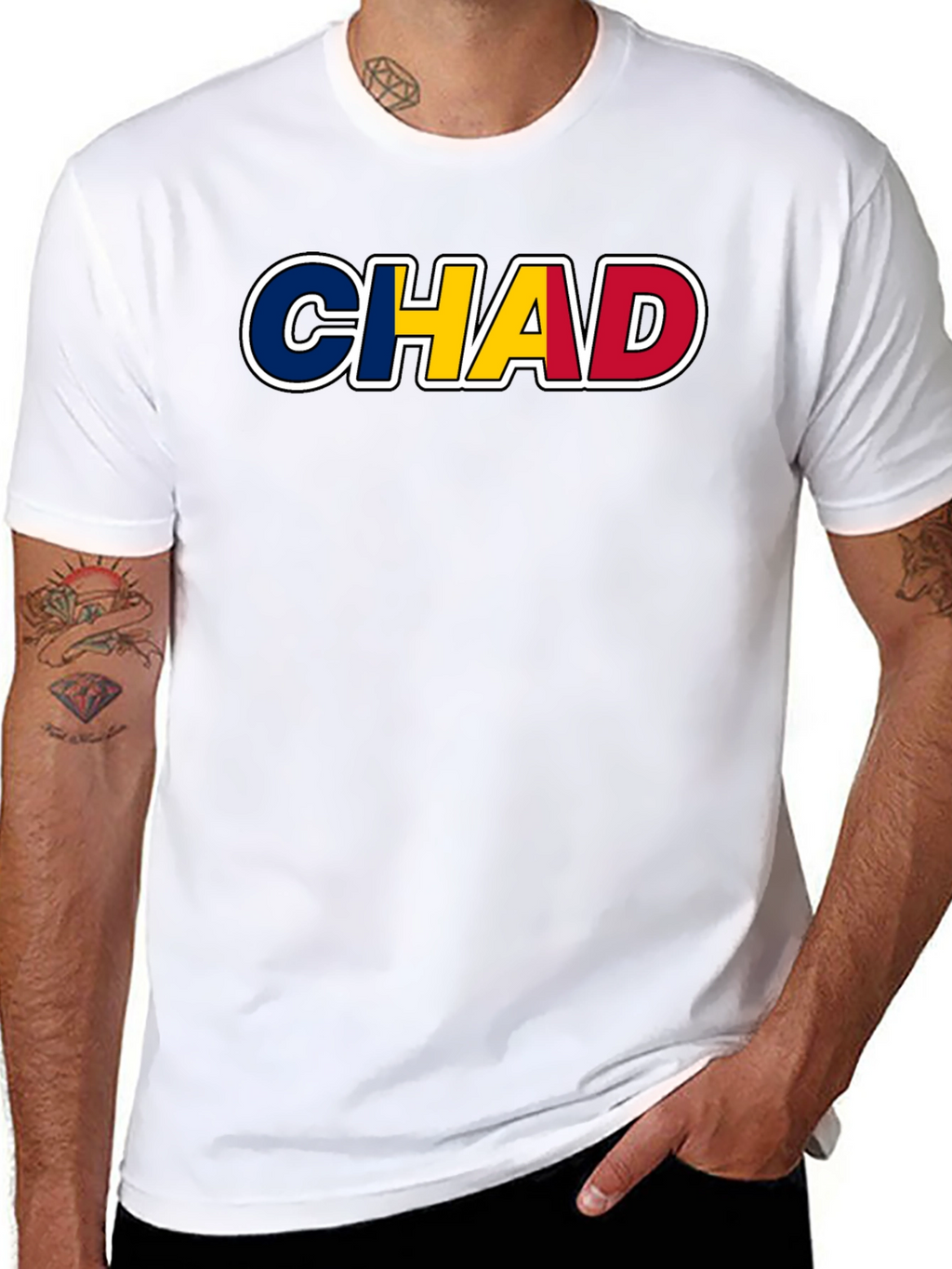 Chad Flag T-Shirt - Country Pride Tee