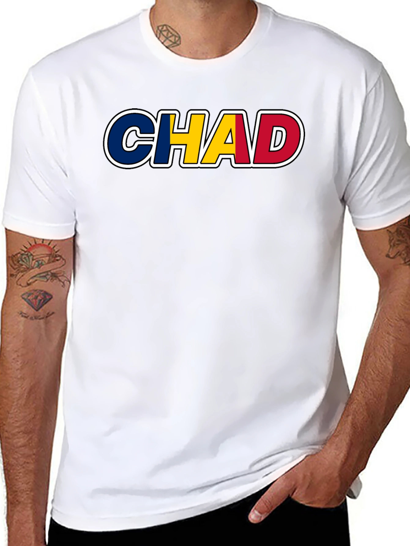 Chad Flag T-Shirt - Country Pride Tee