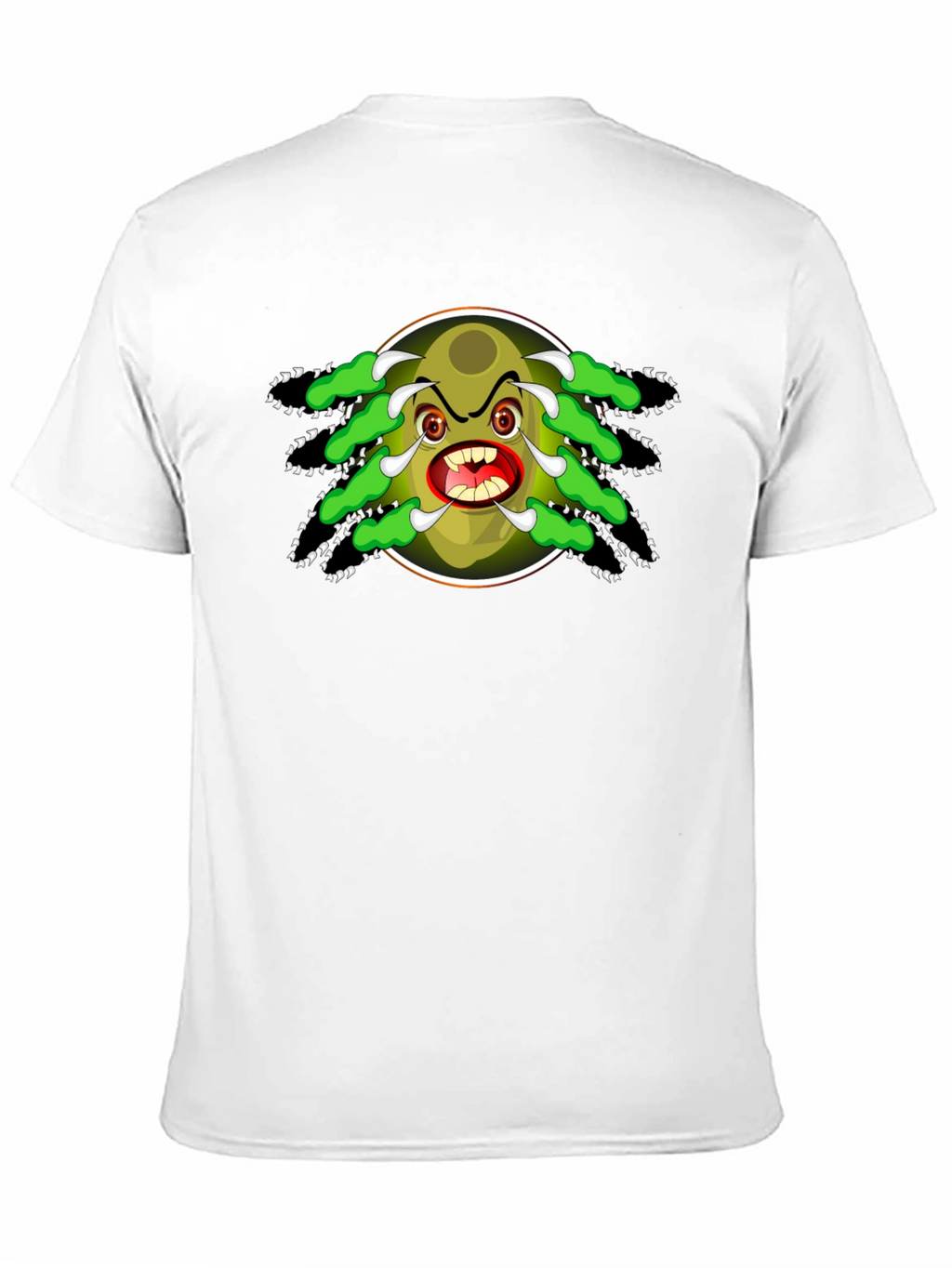 Cartoon Monster Graphic Black T-Shirt