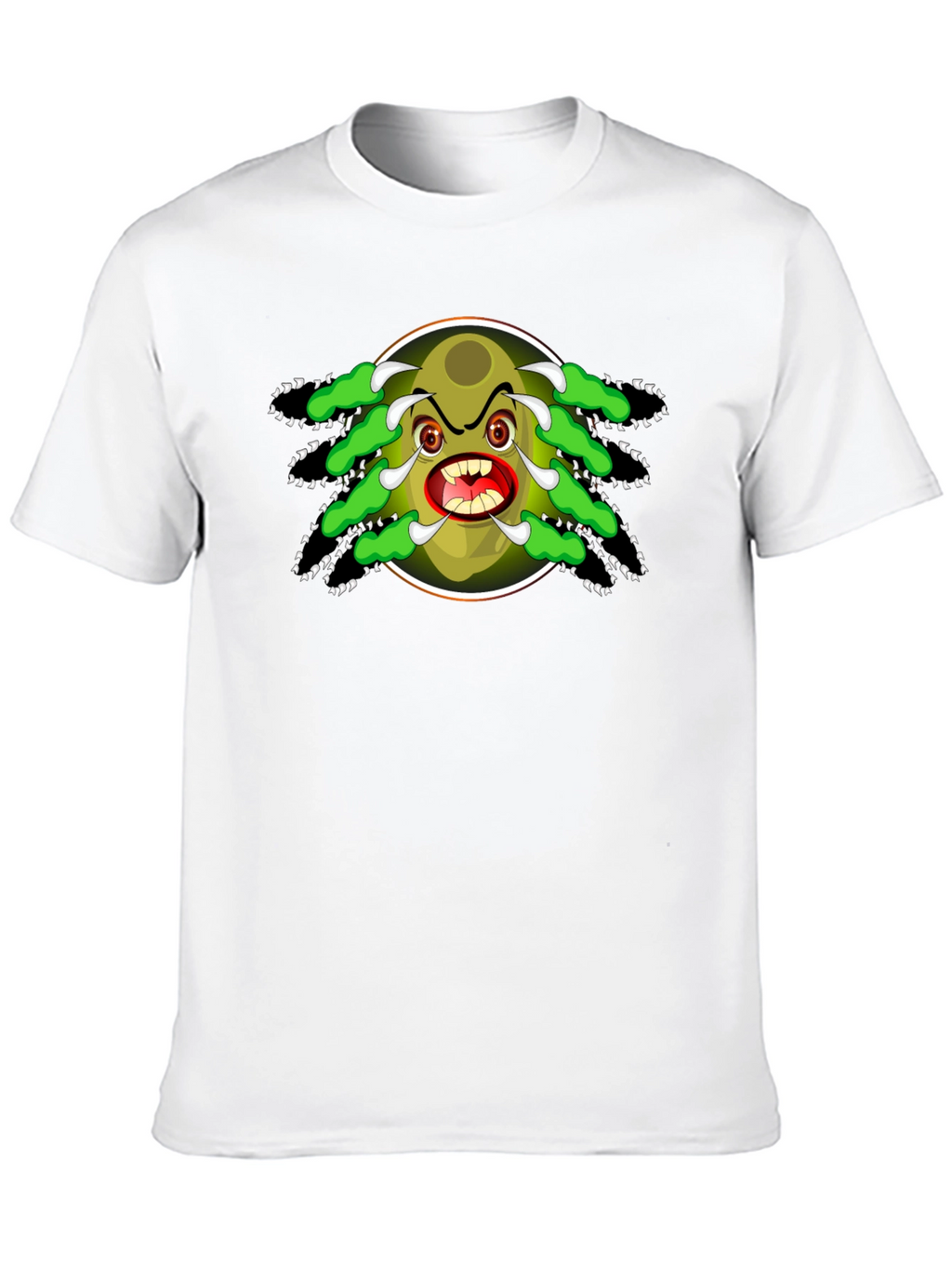 Cartoon Monster Graphic Black T-Shirt