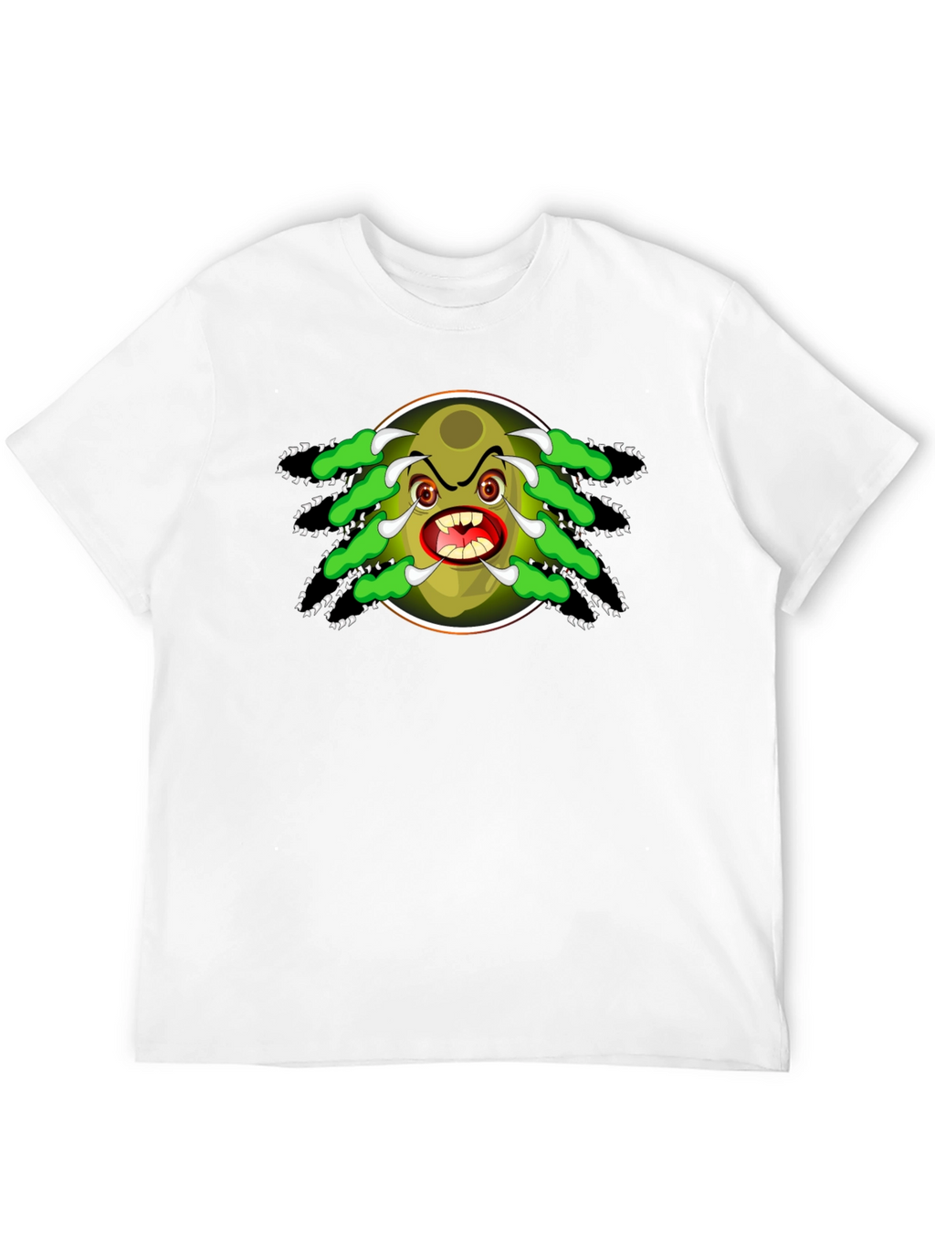 Cartoon Monster Graphic Black T-Shirt