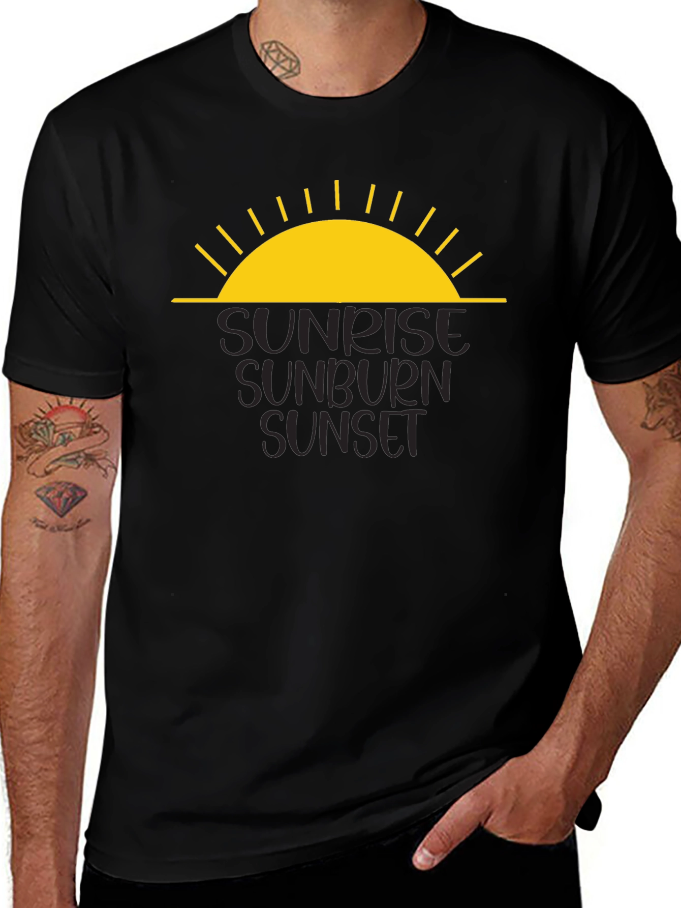 Sunrise Sunburn Sunset Graphic Tee