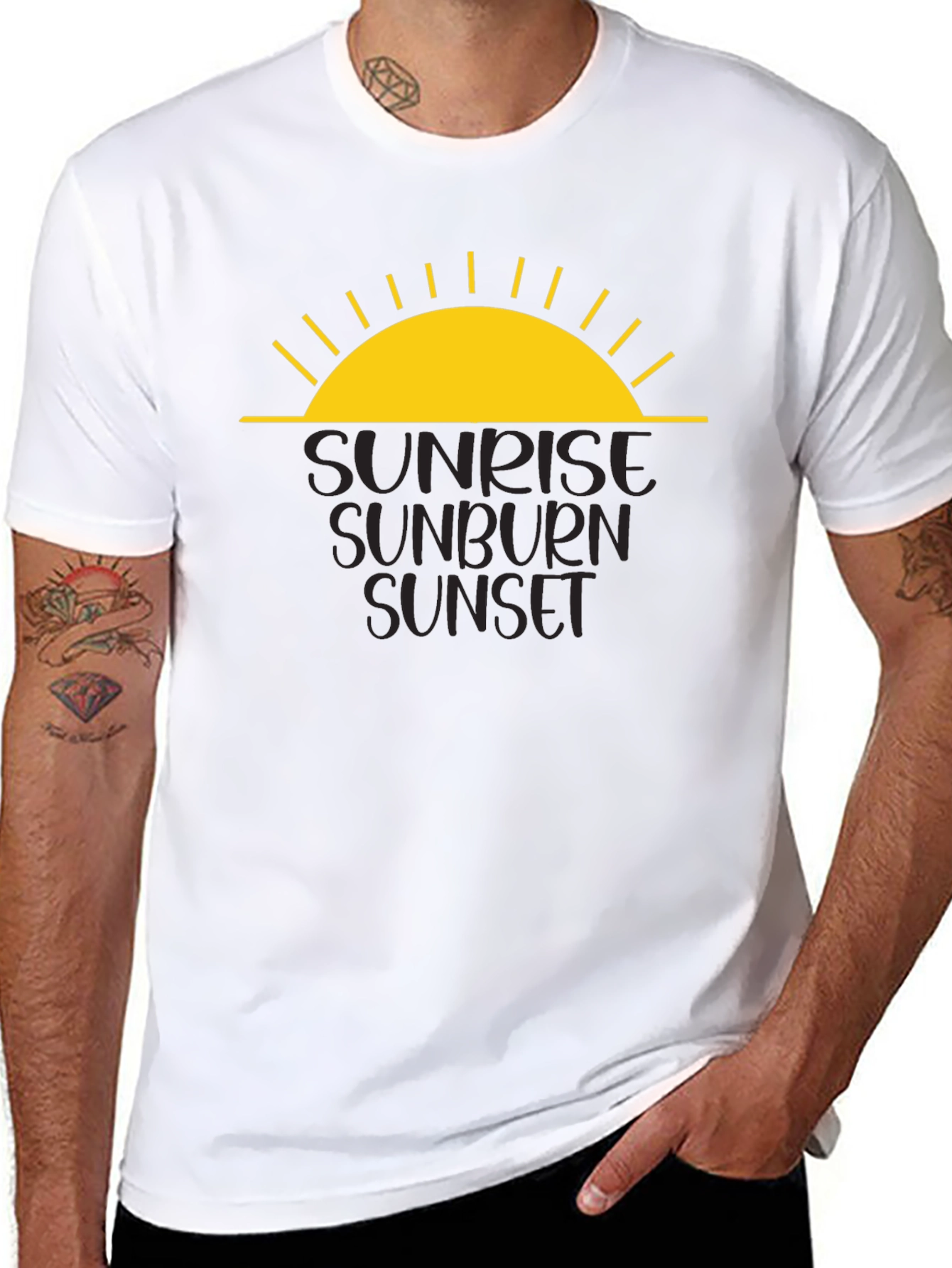 Sunrise Sunburn Sunset Graphic Tee