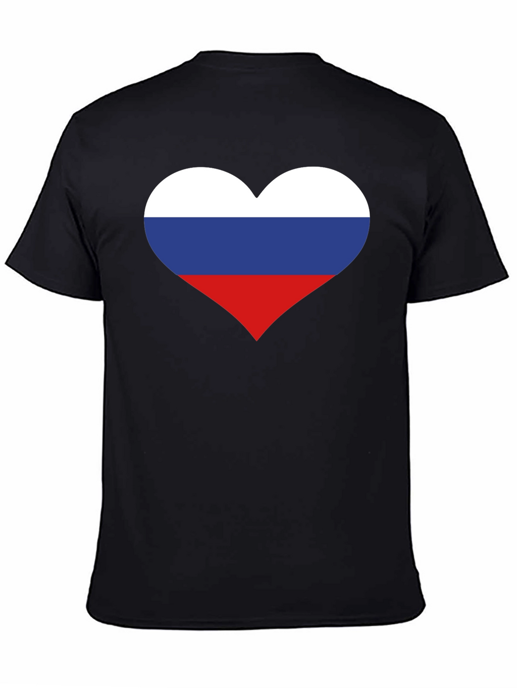 Russian Flag Heart Graphic Tee