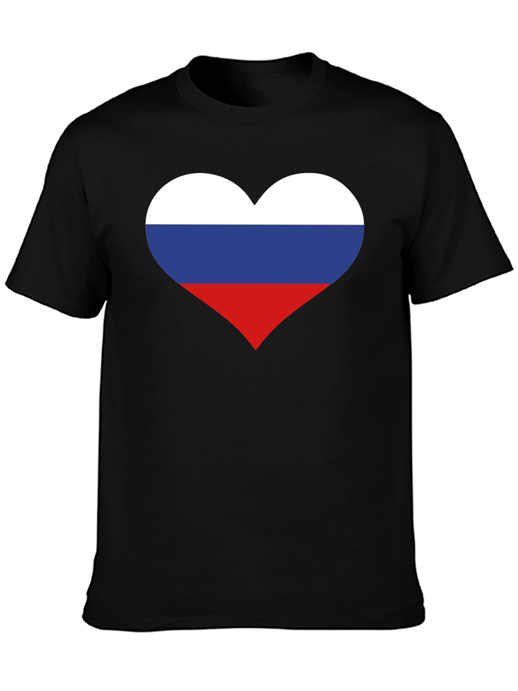 Russian Flag Heart Graphic Tee
