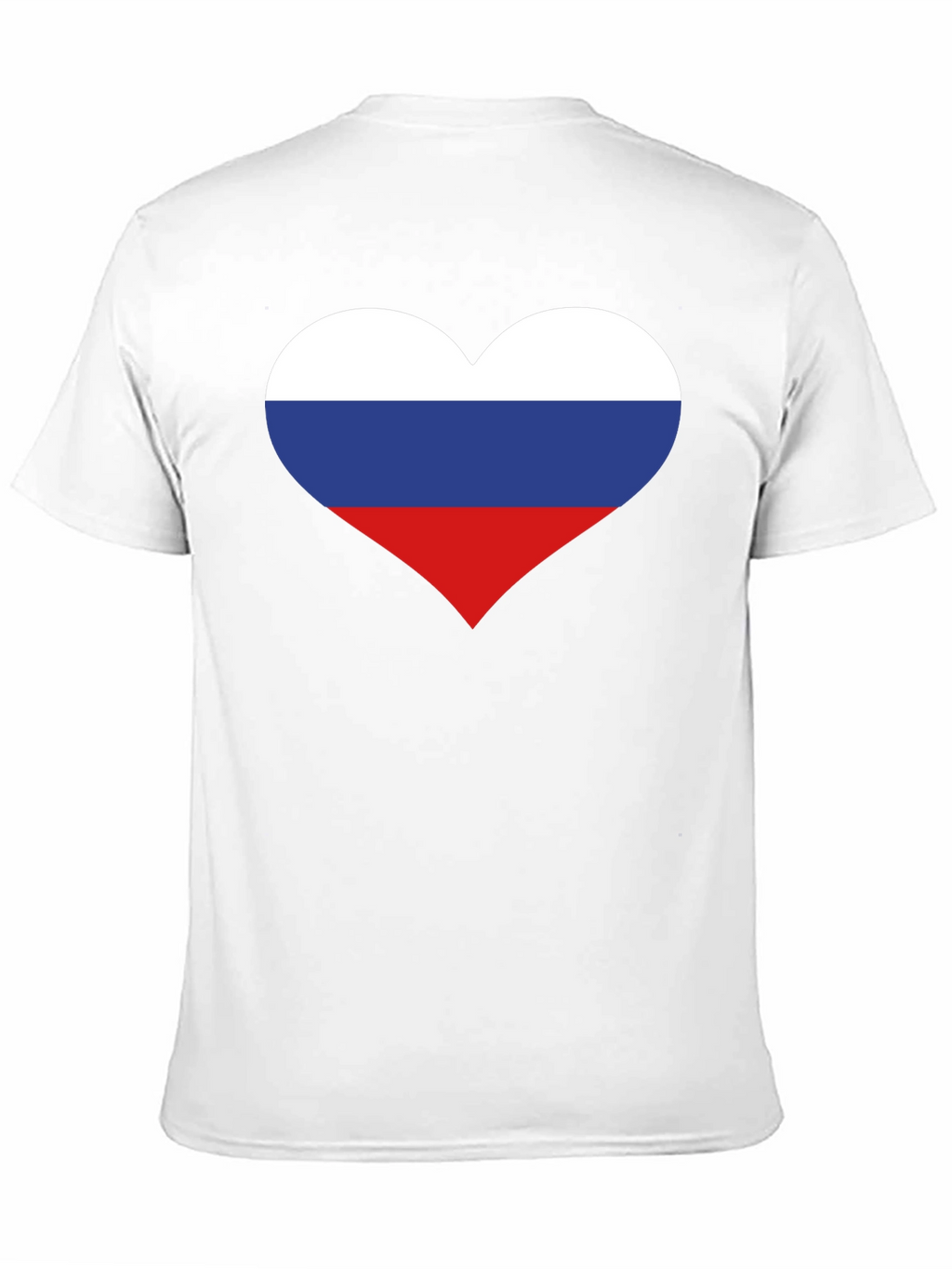Russian Flag Heart Graphic Tee