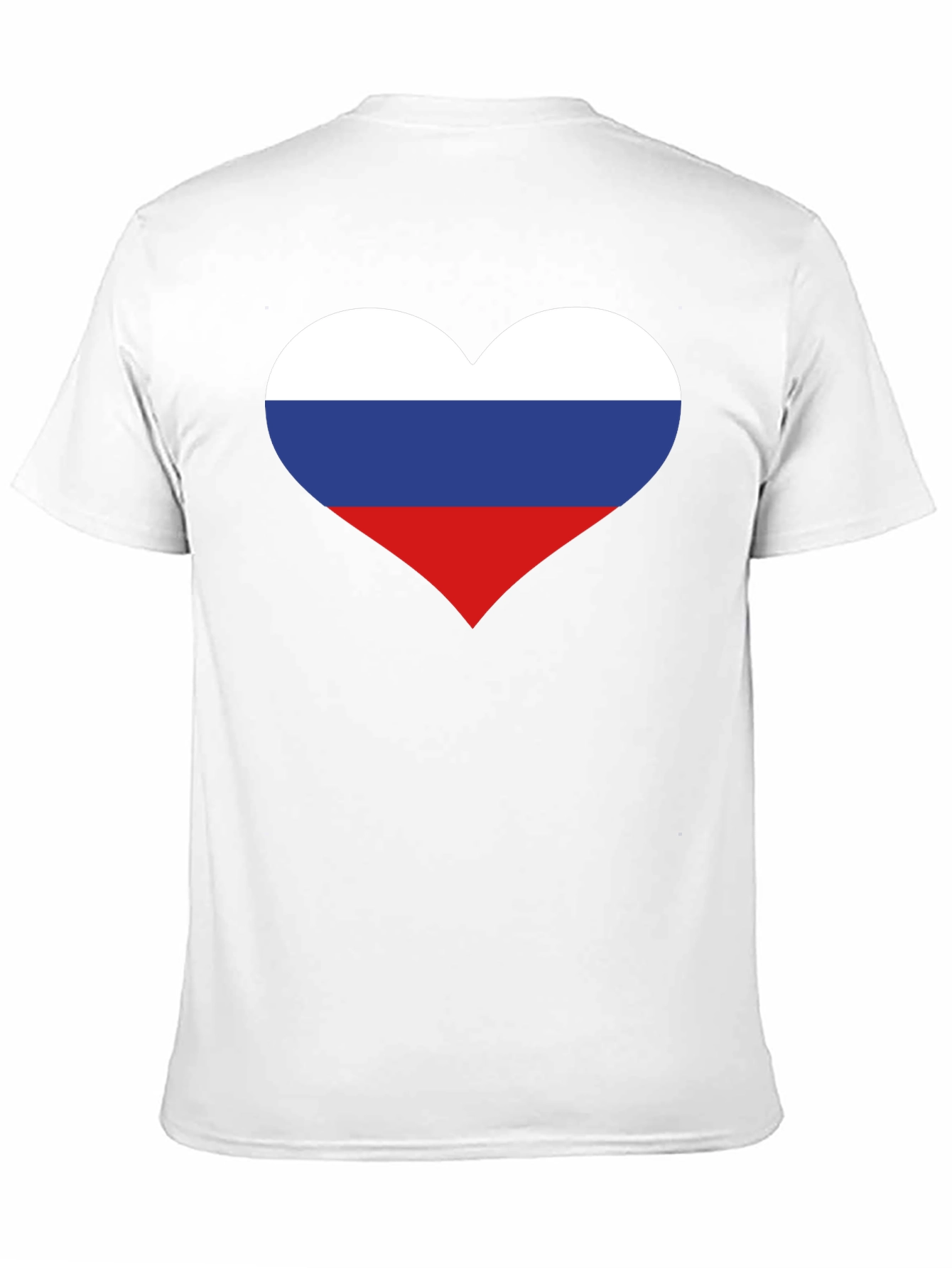 Russian Flag Heart Graphic Tee