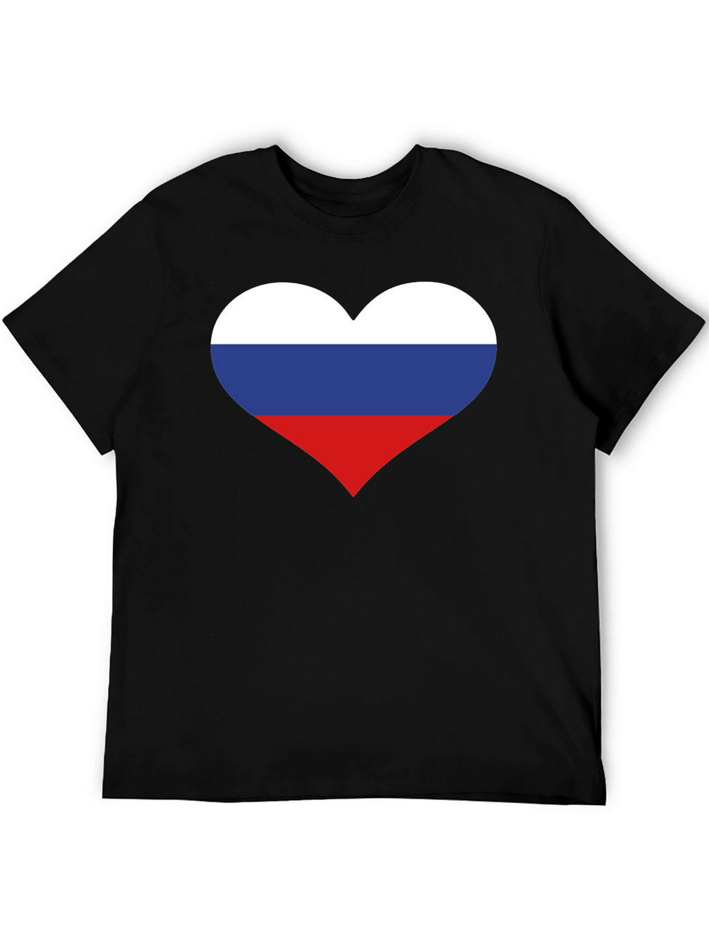 Russian Flag Heart Graphic Tee