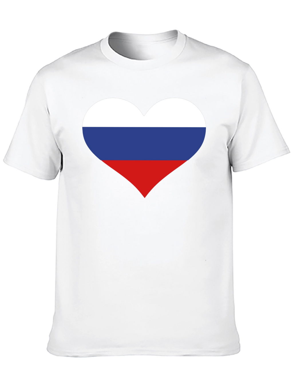 Russian Flag Heart Graphic Tee