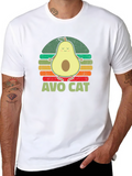 Avo Cat T-Shirt - Avocado Yoga Funny Tee