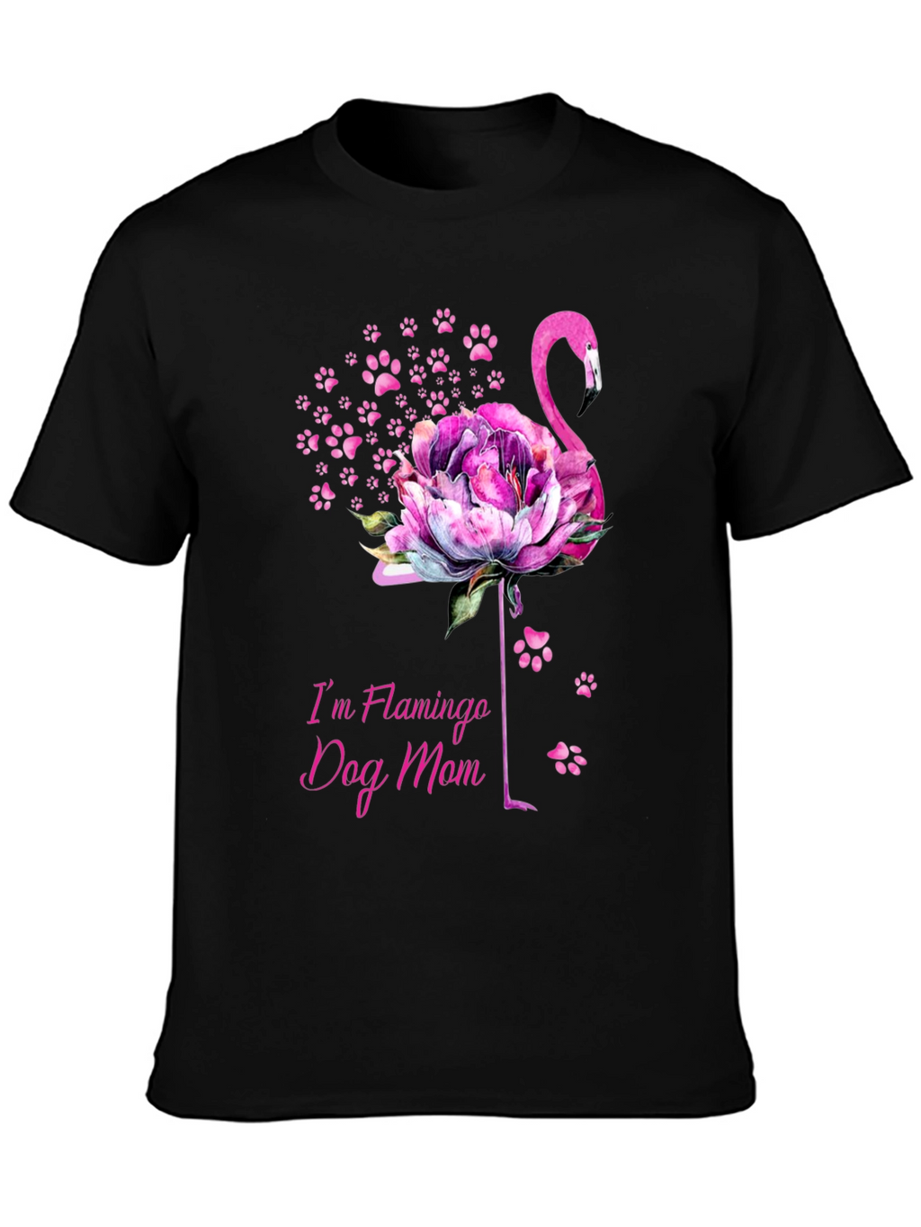 Im Flamingo Dog Mom Graphic Tee