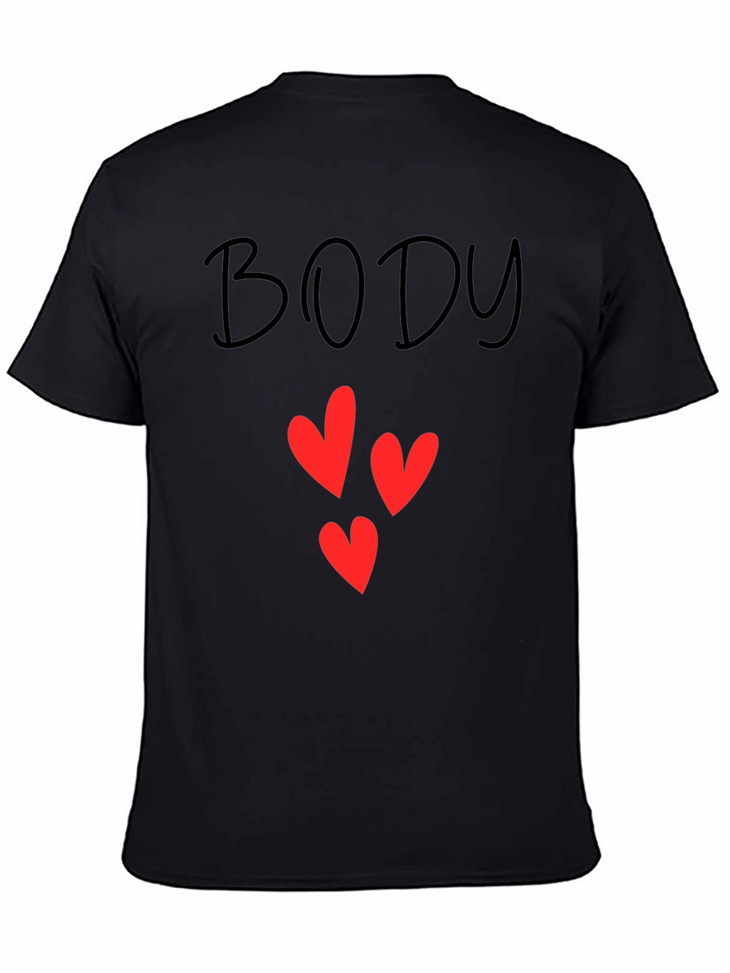 Body Love T-Shirt - Black Graphic Tee