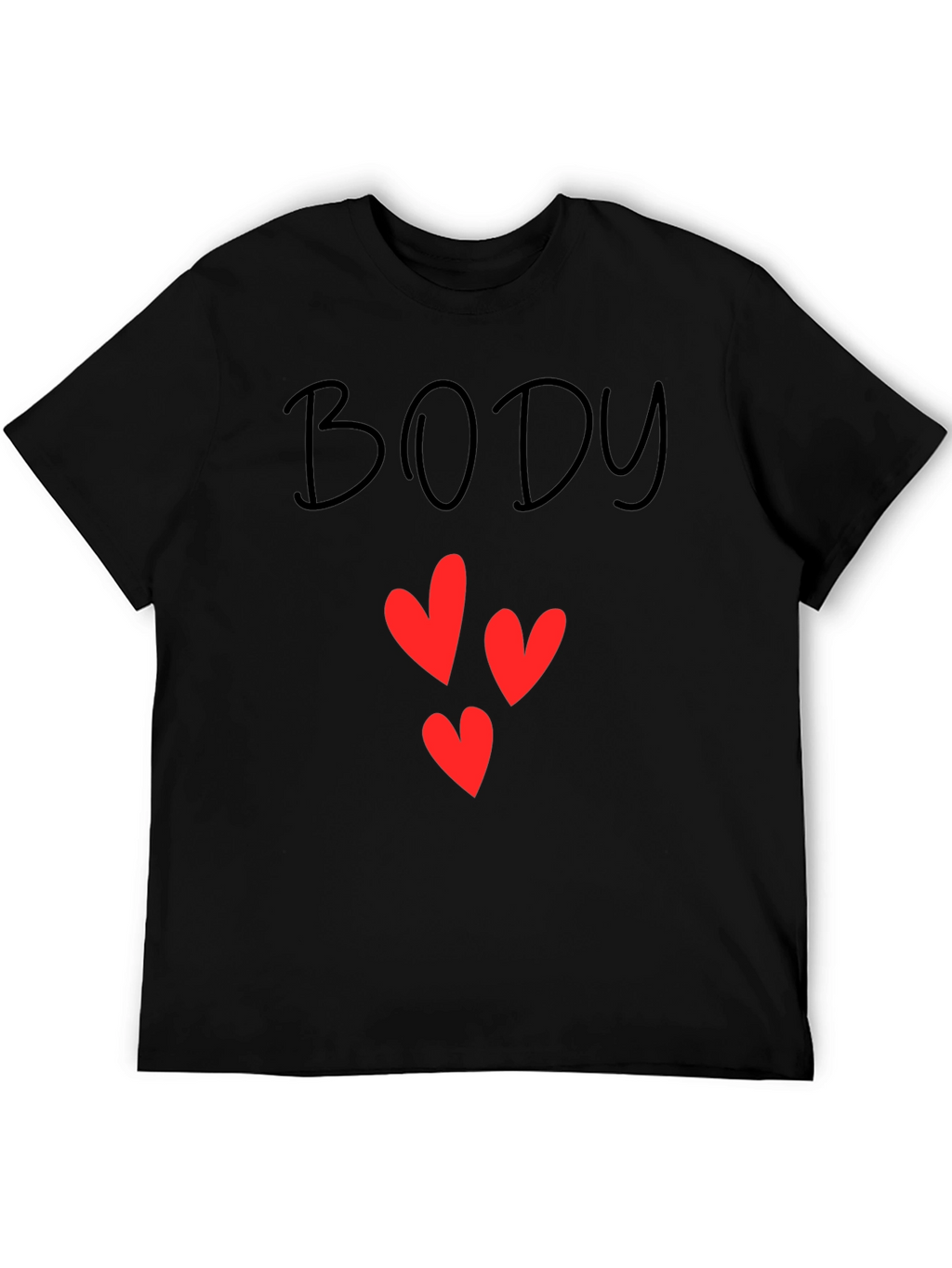 Body Love T-Shirt - Black Graphic Tee
