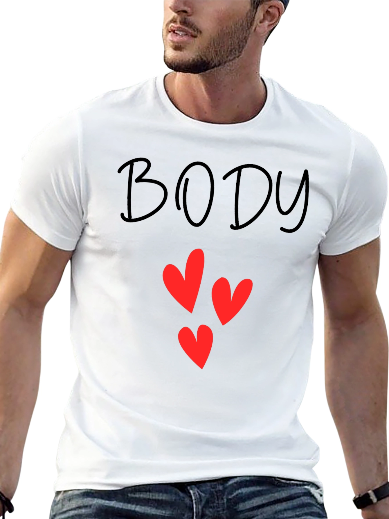 Body Love T-Shirt - Black Graphic Tee