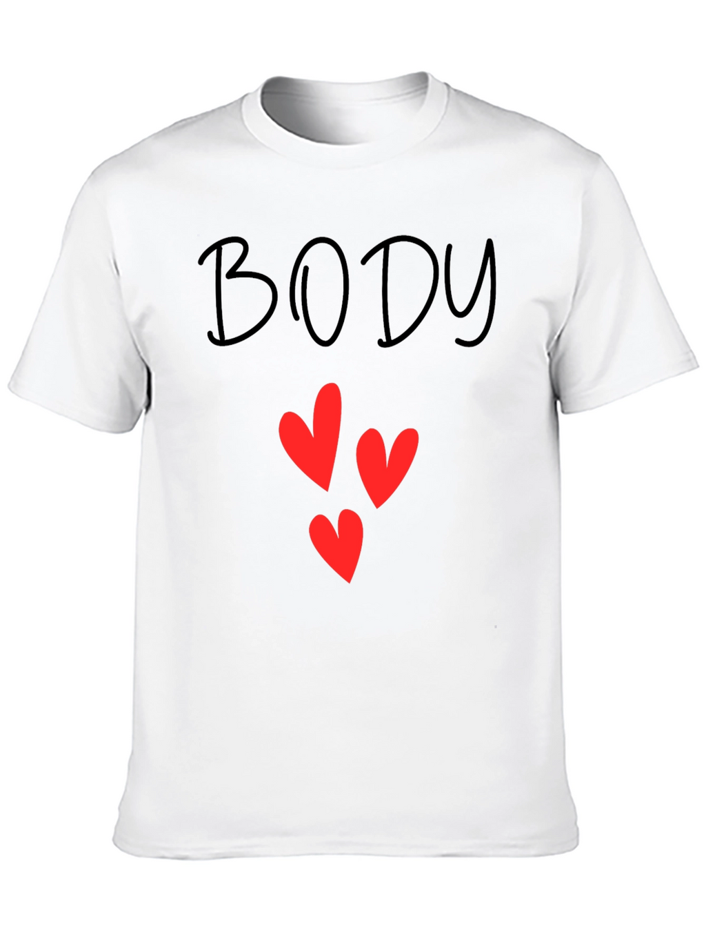 Body Love T-Shirt - Black Graphic Tee