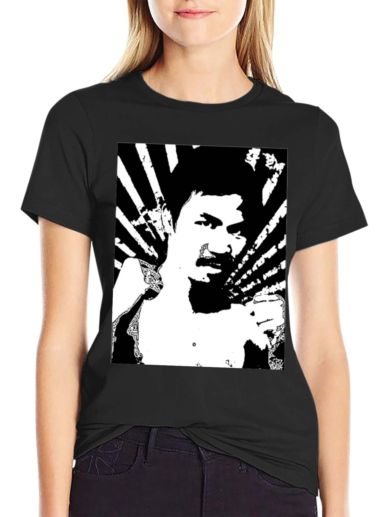 Black Pacquiao Graphic Tee